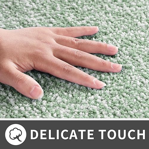 Miniatura 4 de Yimobra Alfombras de baño, extra suaves y cómodas, antideslizantes, absorbentes de agua y gruesas, lavables a máquina, alfombras peludas para ducha