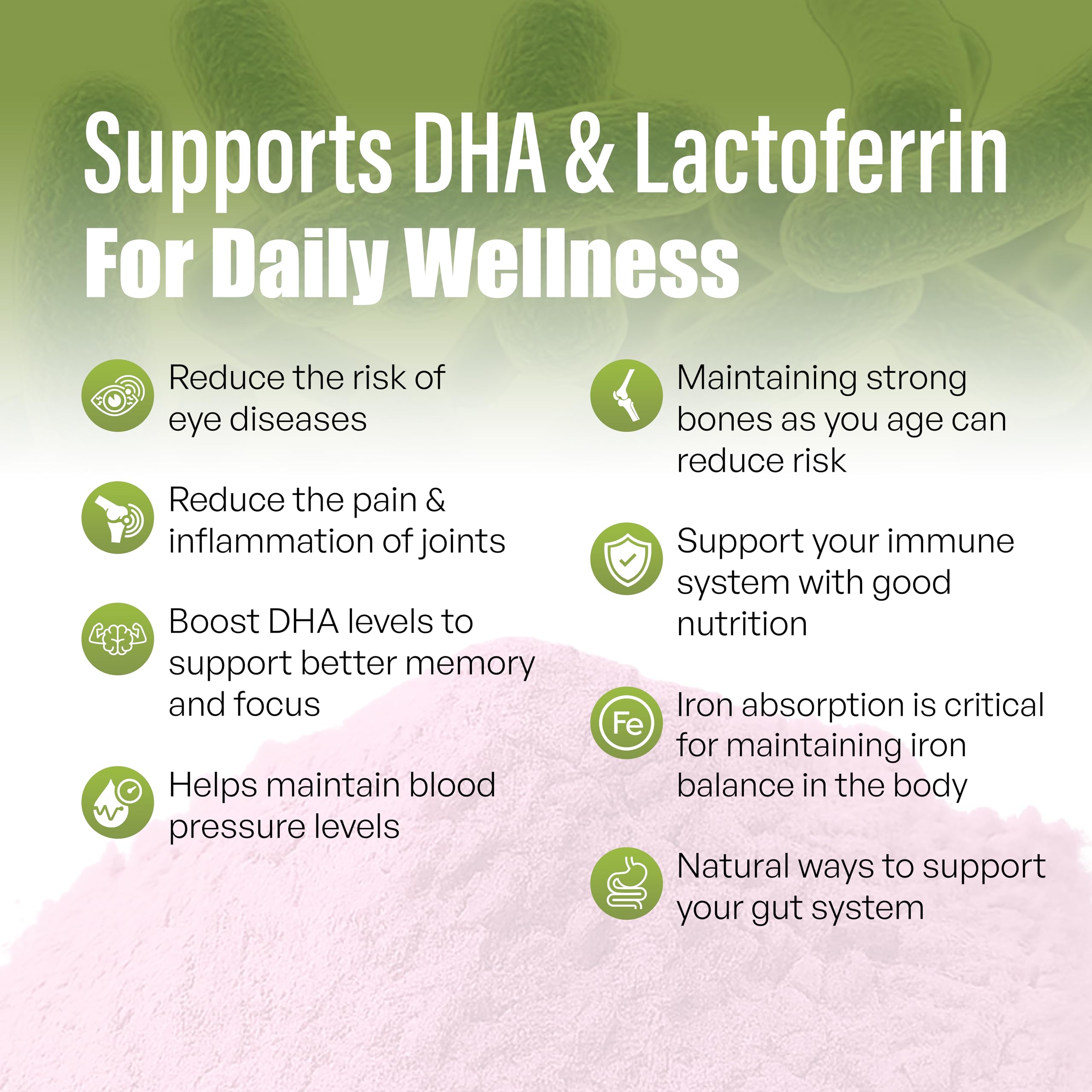 4 Strains Probiotic with DHA 200mg & Lactoferrin 50mg — Amazon image 4