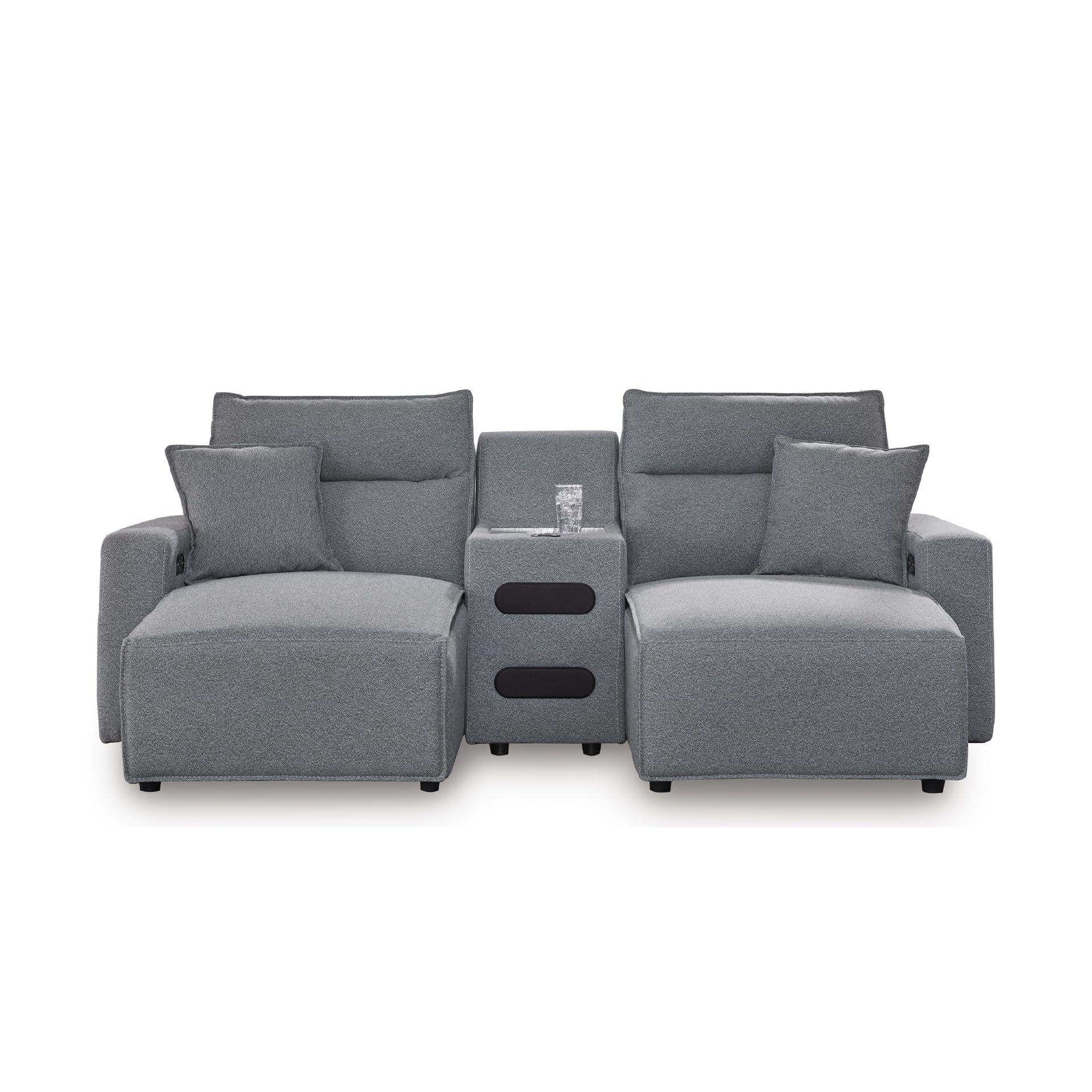 Signature Design by Ashley 3-Piece Power Reclining Sectional Sofa, Gray
