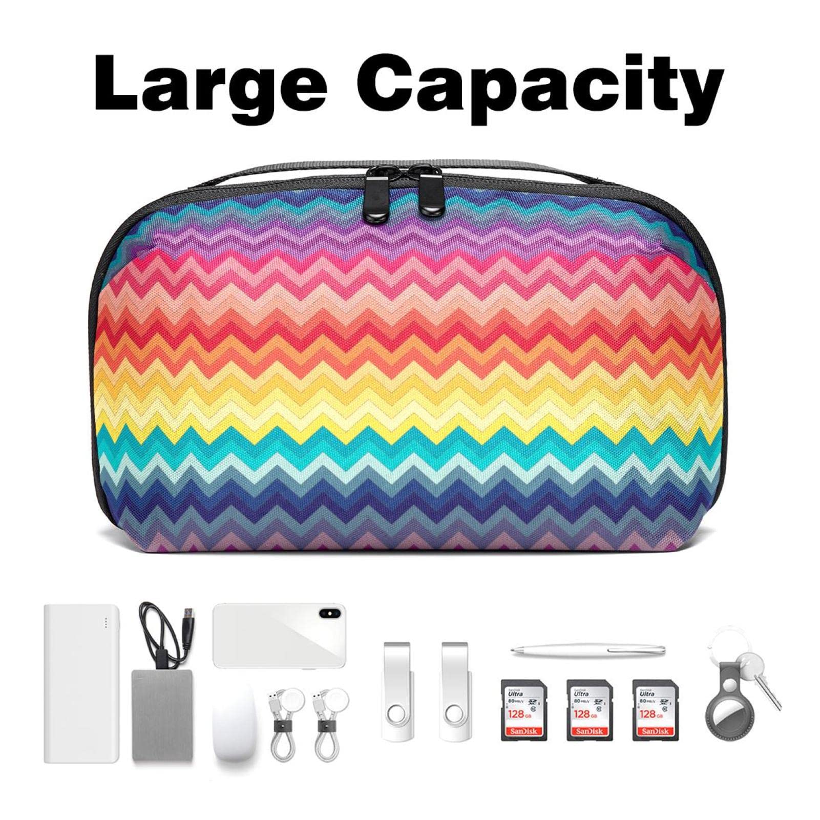 Pochette De Rangeent électronique Portable - Feuilles De Palier Tropicales - Sac De Rangeent