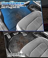 Vista 3 de Alfombrillas Sunsdrew para 2022-2026 KIA EV6 GT/GT-Line Alfombrillas para todo tipo de clima TPE EV6 Forros de piso 1ª y 2ª fila Juego completo