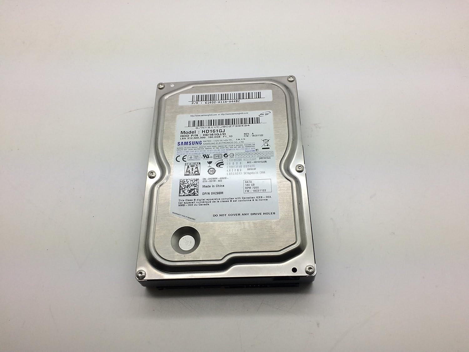 Samsung 160 GB SATA2 7200rpm 8 MB Hard Drive Bulk HD161GJ