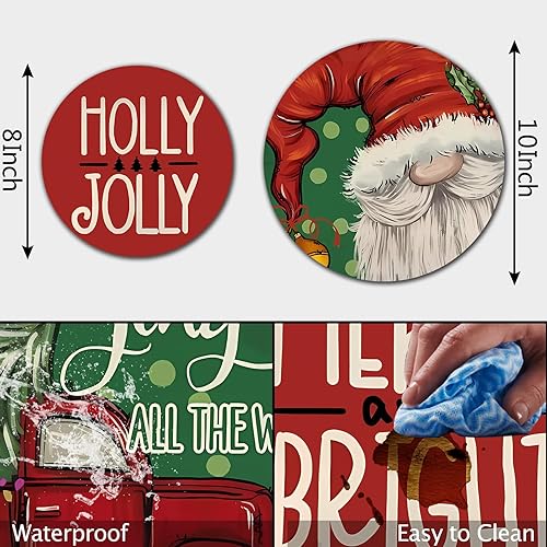 Miniatura 77 de Juego de 4 fundas redondas familiares para quemadores de estufas, 2 piezas de 8 pulgadas y 2 piezas de 10 pulgadas, fundas para quemadores de estufa