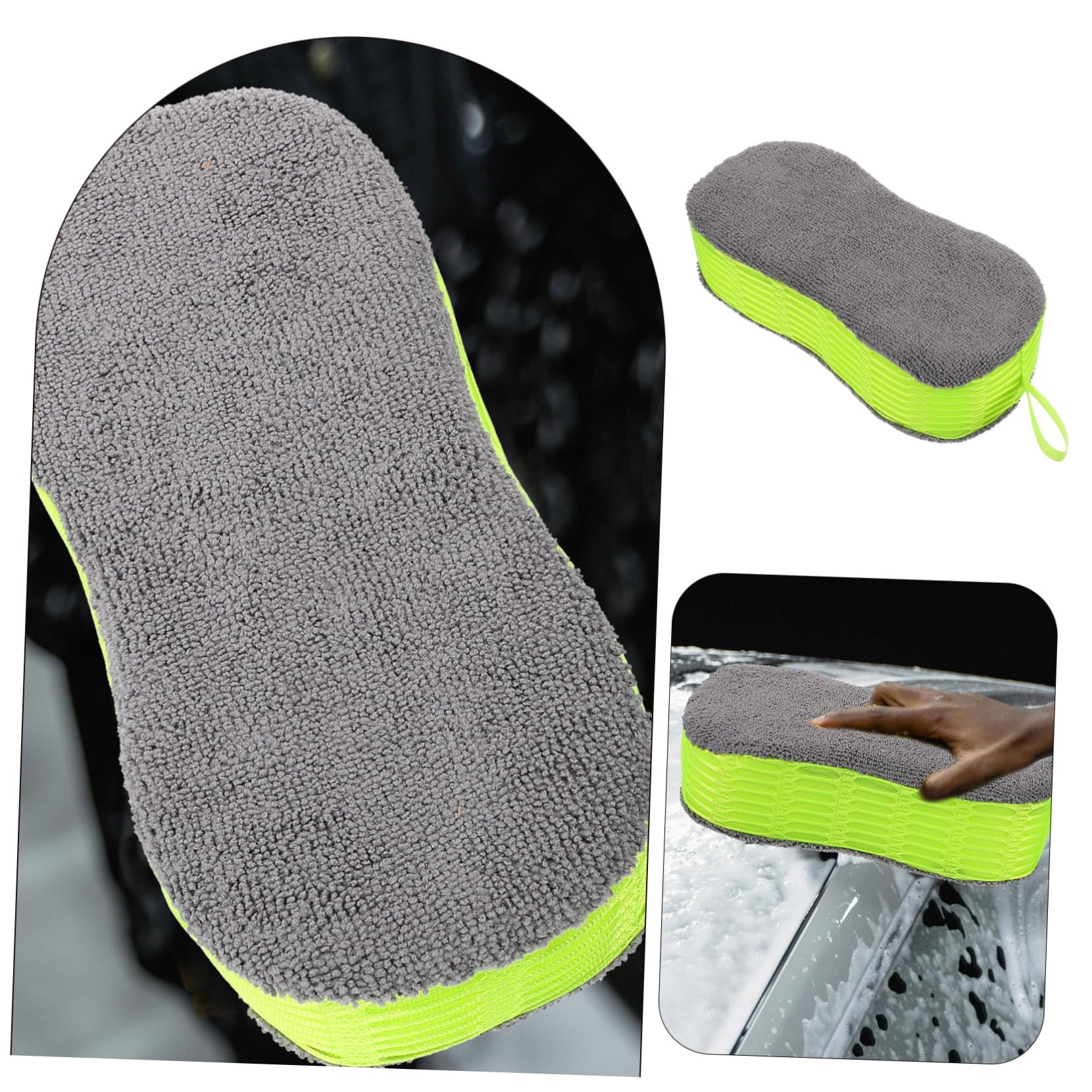 ULTECHNOVO 5stücke Car Cleaning Sponge Hochdichter Waschschwamm Für Reinigen Polieren Und Langlebig Und Vielseitig Einsetzbar Für Effektive Fahrzeugpflege