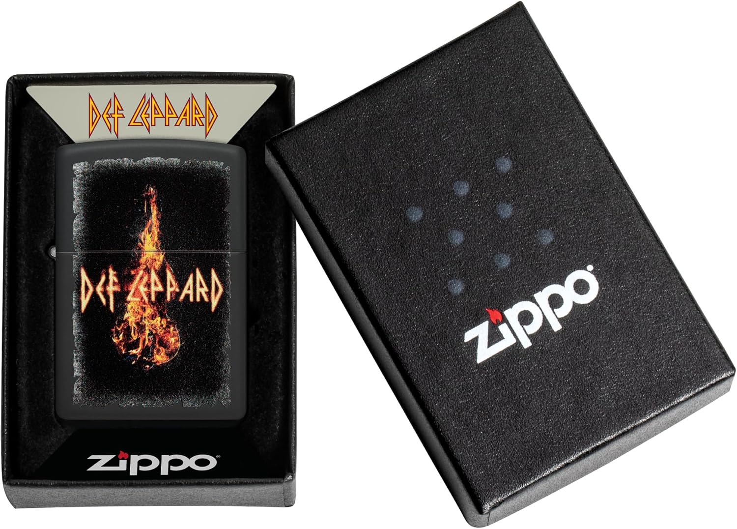 Zippo Def Leppard Burning Violin Pocket Lighter