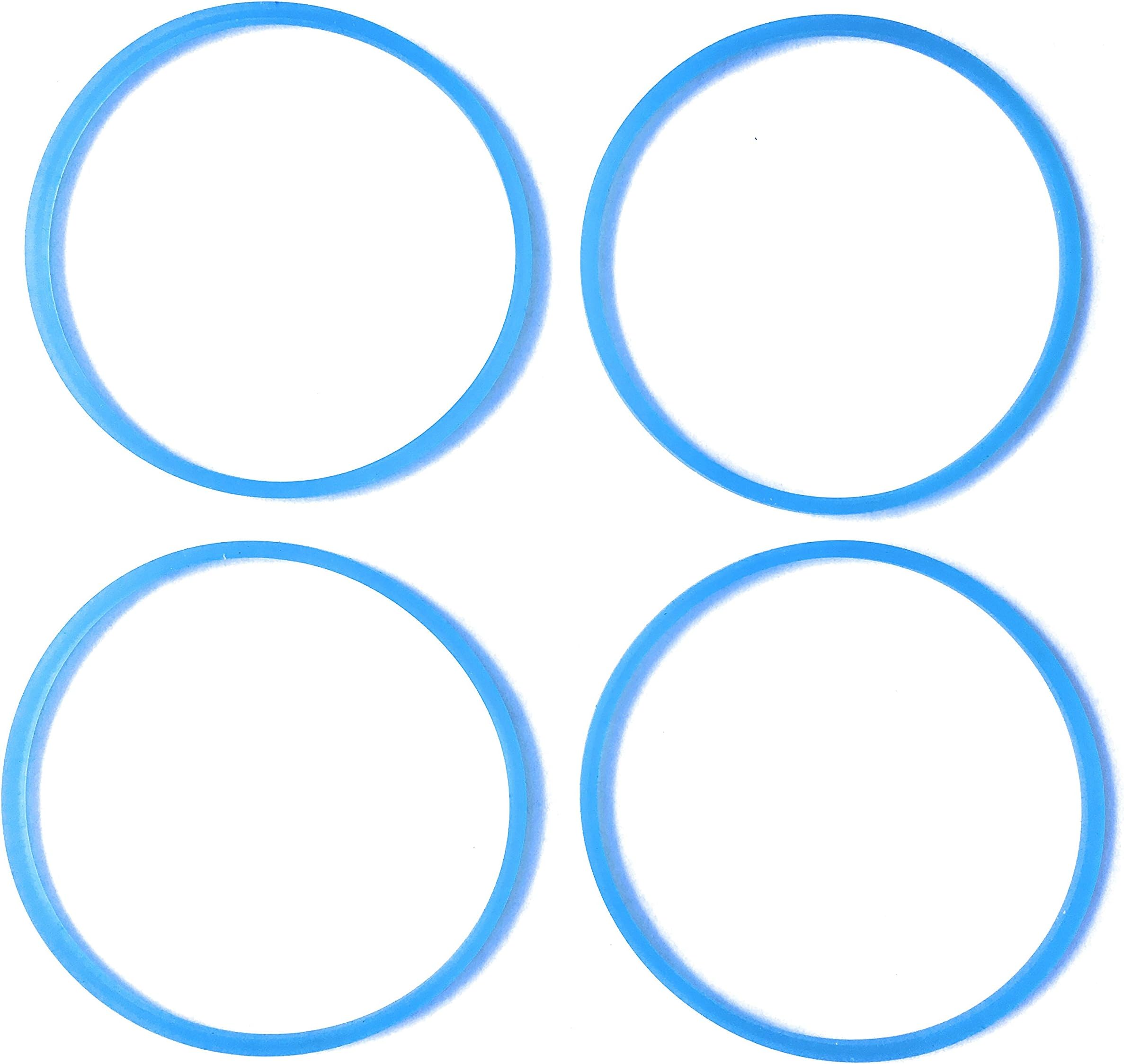 Fab International Replacement Gasket Compatible with Cooks 5-in-1 Blender Gasket 4,PK Blue (After Market Part)