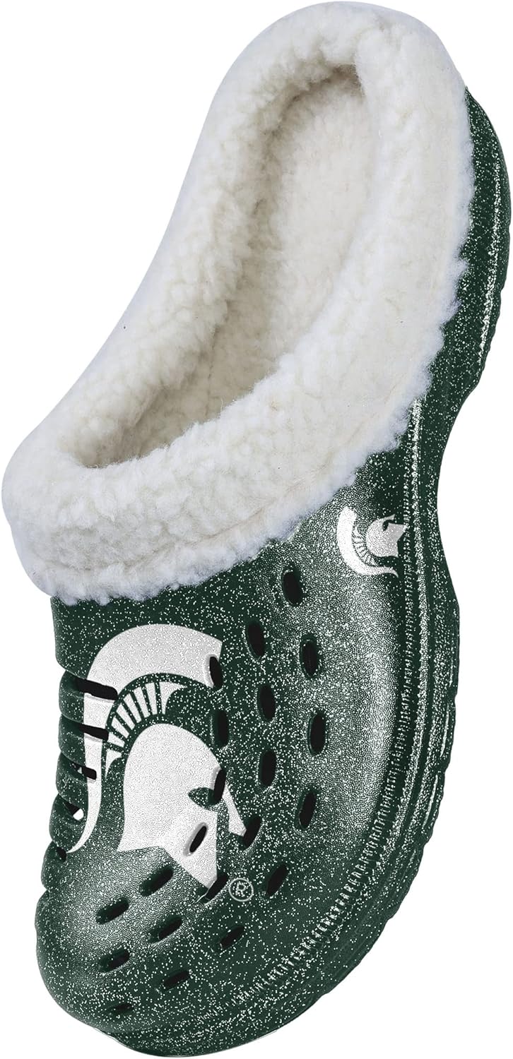 FOCO Florida Gators NCAA Womens Sherpa Lined Glitter Clog