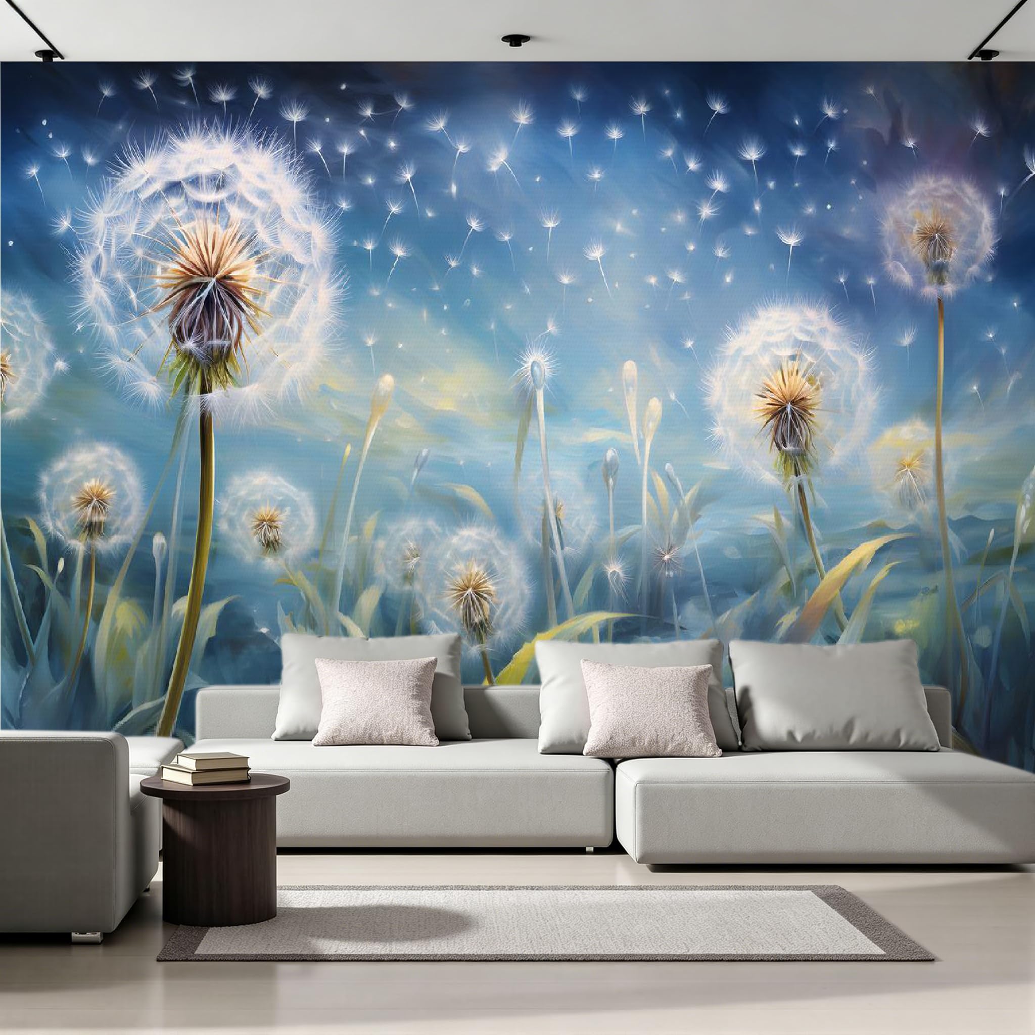 Papier peint intissé photo mural XXL 350x256 cm pissenlit design F-92