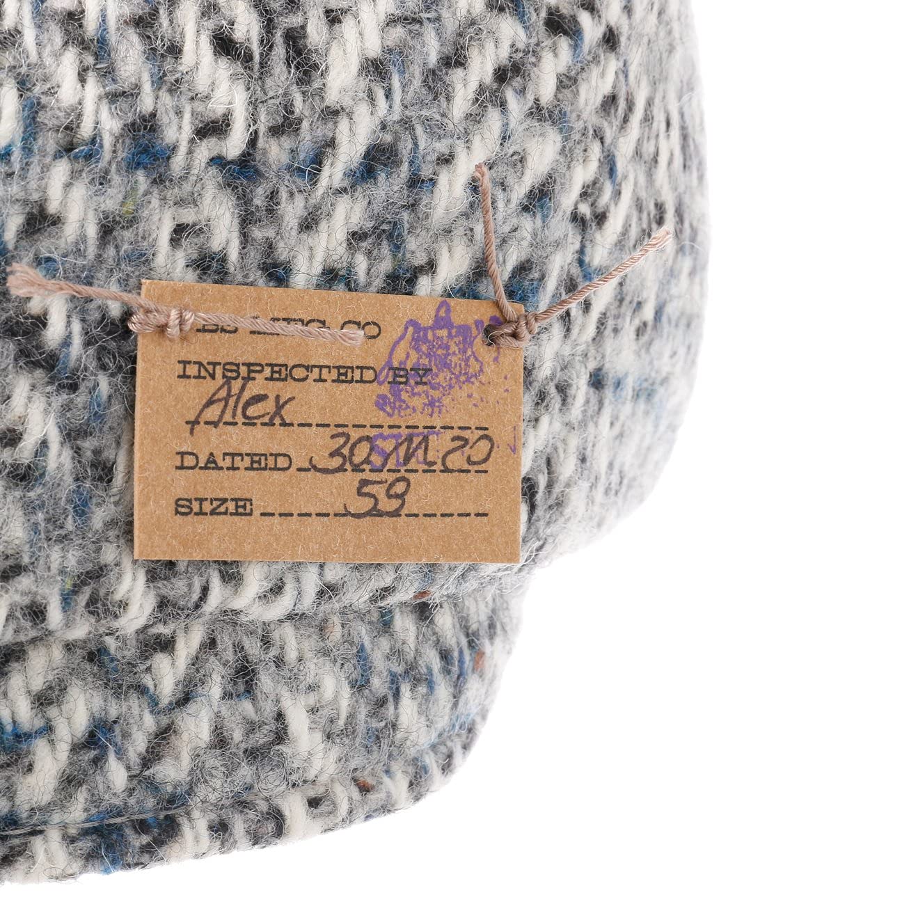 Stetson Levico Flatcap Ballonmütze Fischgratdesign Herren Herbst Winter Handmade in Germany Schurwolle