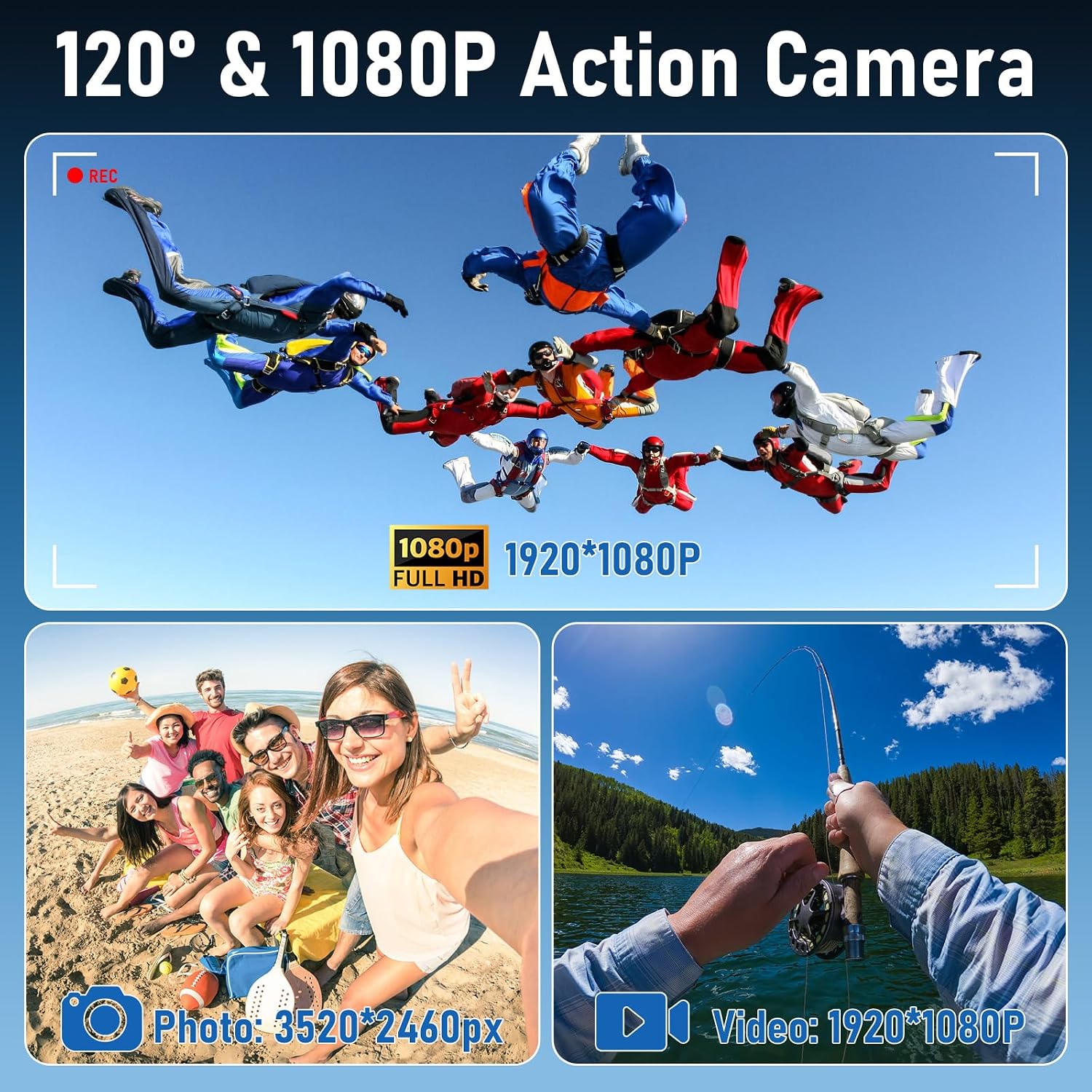 TANGMI Body Camera with Audio and Video Recording Mini Action Camera 1080P Thumb Size Vlogging Cam Portable Wearable Camcorder with 360 Rotate Clip, Magnetic Clip for Traveling,Cycling,Outdoor Sports