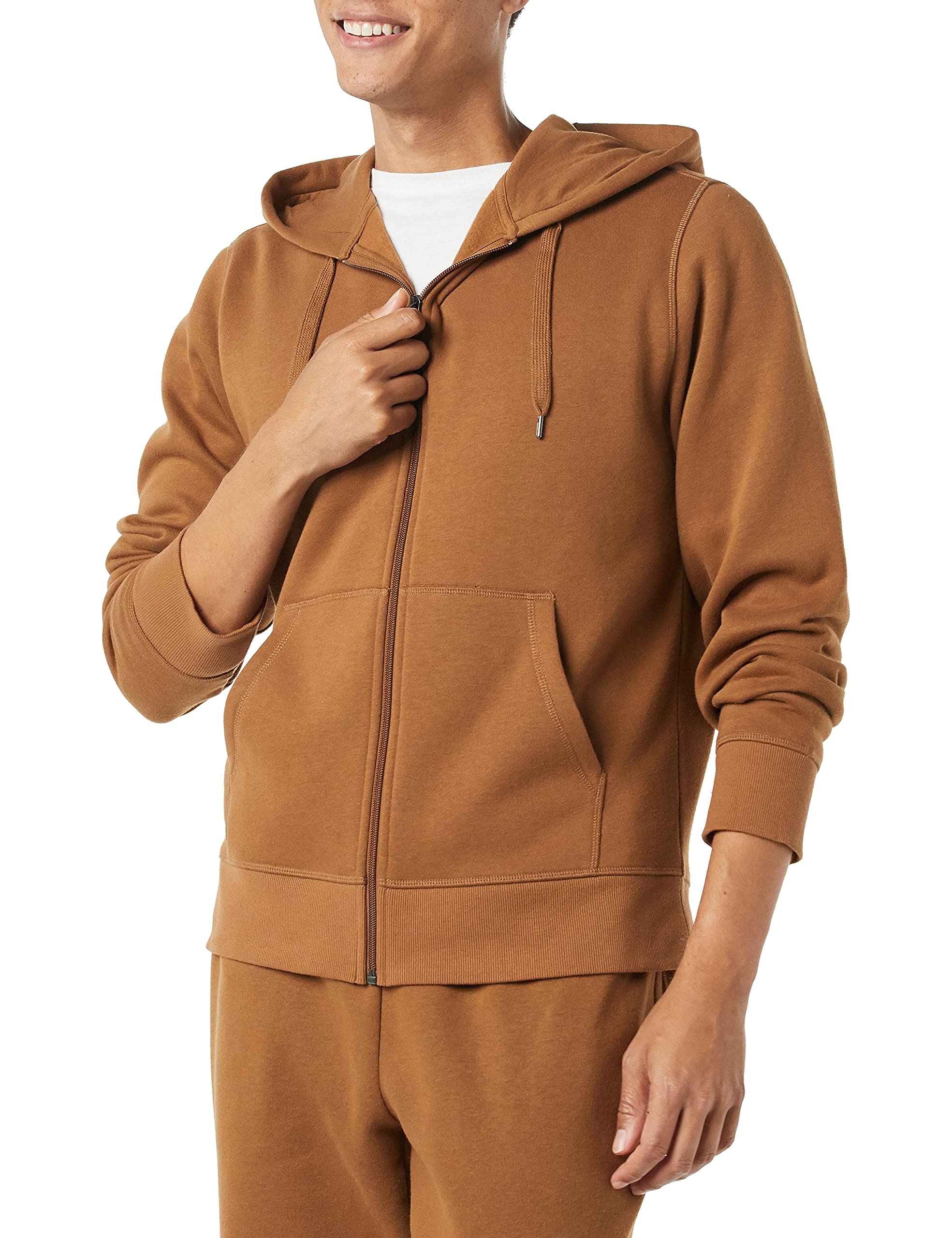 Amazon Essentials Felpa con Cappuccio e Cerniera Integrale in Pile (Disponibile nelle Taglie Big & Tall) Uomo