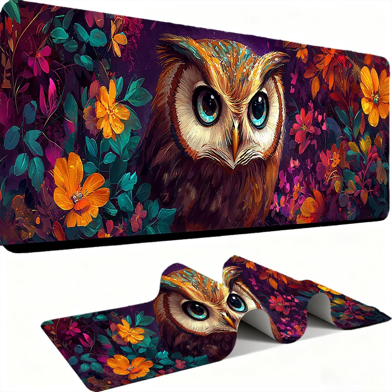 Podkładka pod mysz 1200 x 600 mm Podkładka pod mysz dla graczy, bardzo cienka podkładka na biurko, antypoślizgowa gumowa podstawa, zmywalna, ulepszona szybkość i precyzja do komputera, komputera
