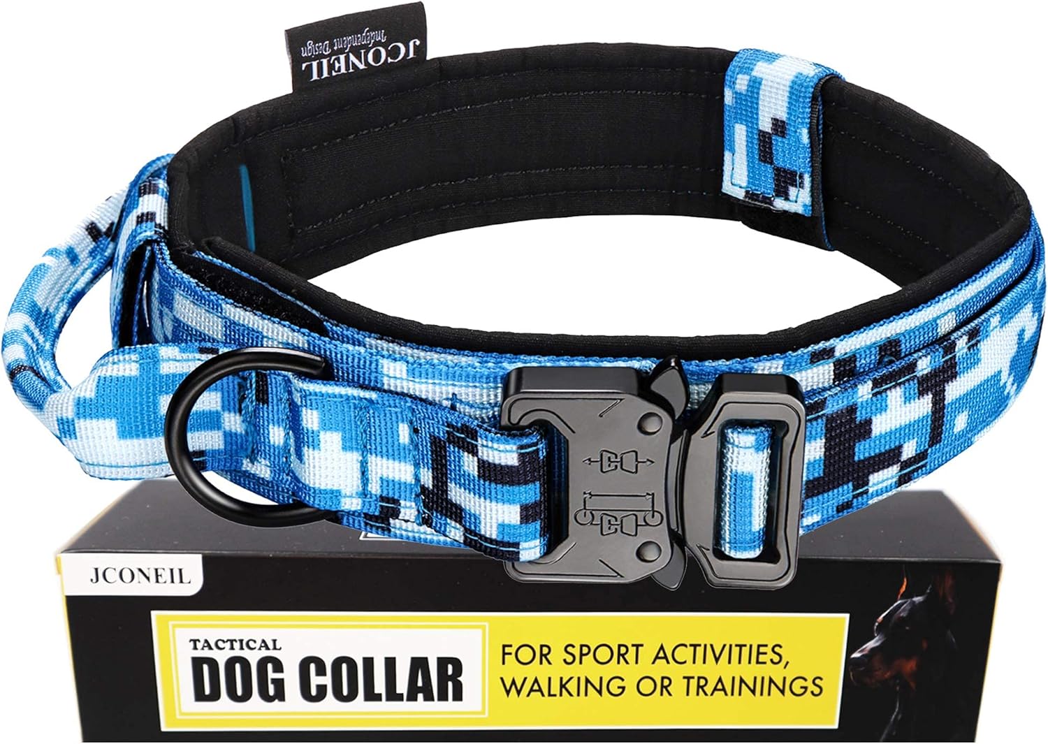 1.5 inch dog collar with handle Clearance