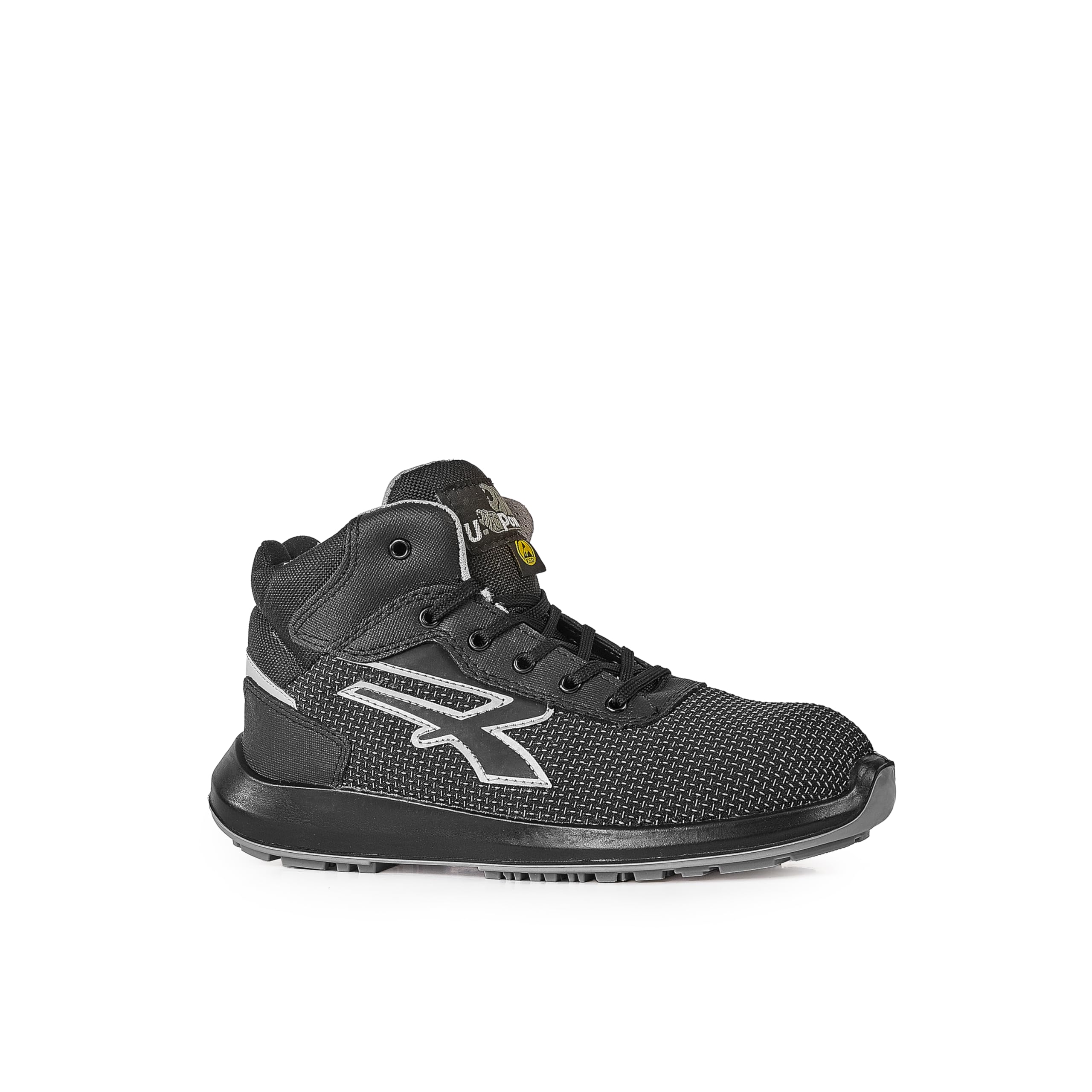 U-Power RU10124-48, RU10124-48-Calzado de Seguridad Gama Red UP Modelo VELAR S3 Ci SRC ESD Talla Unisex Adulto, Negro, 48 EU