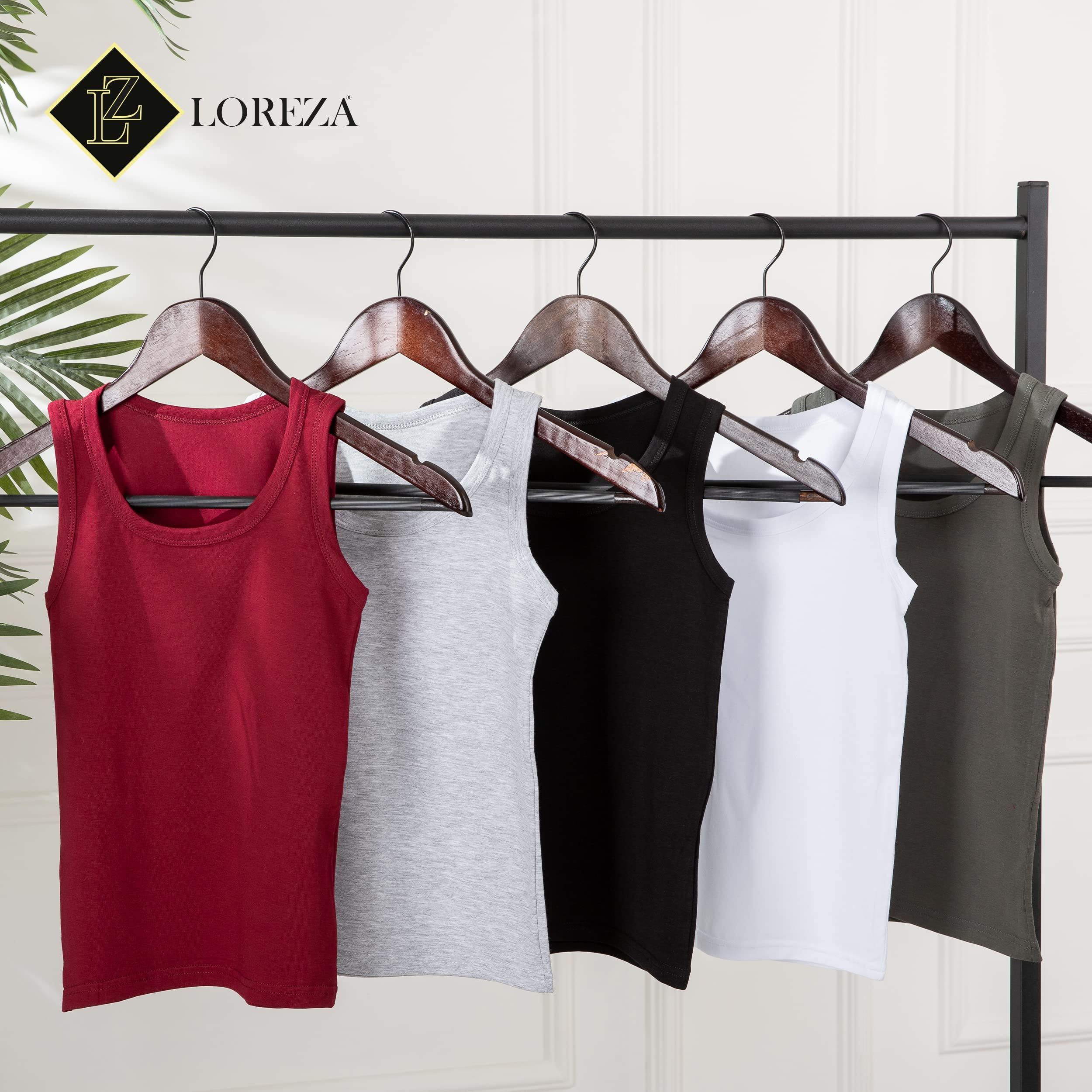 LOREZA ® 5 sous-vêtements de garçons - Débardeur en Coton - Basics - Coton - Tailles 2 à 15 Ans