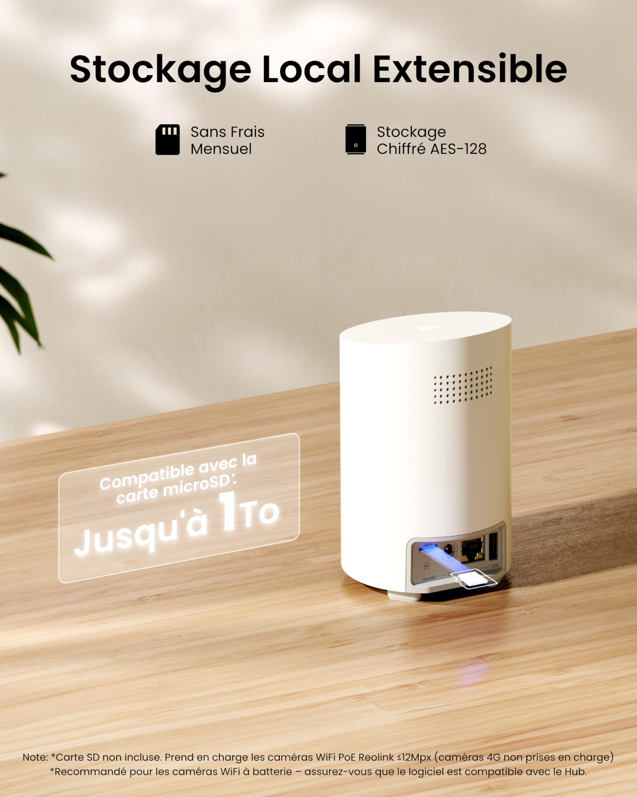 Reolink Kit 2 Caméras WiFi Magnétiques MagiCam+Home Hub Mini, Autonomie 9 Mois, Wi-FI 2,4/5 GHz, Détection de Personnes par IA, 1080P Vision Nocturne, IP67, Stockage Local 1 to, sans Abonnement