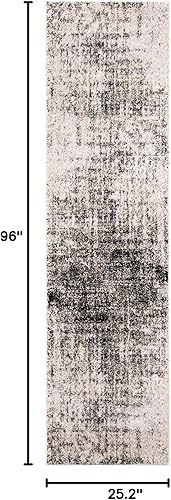 Miniatura 59 de SAFAVIEH Adirondack Collection Tapete de área XL, 12 x 15 pies, color crema y dorado, diseño abstracto moderno, no desprende pelusa y de fácil
