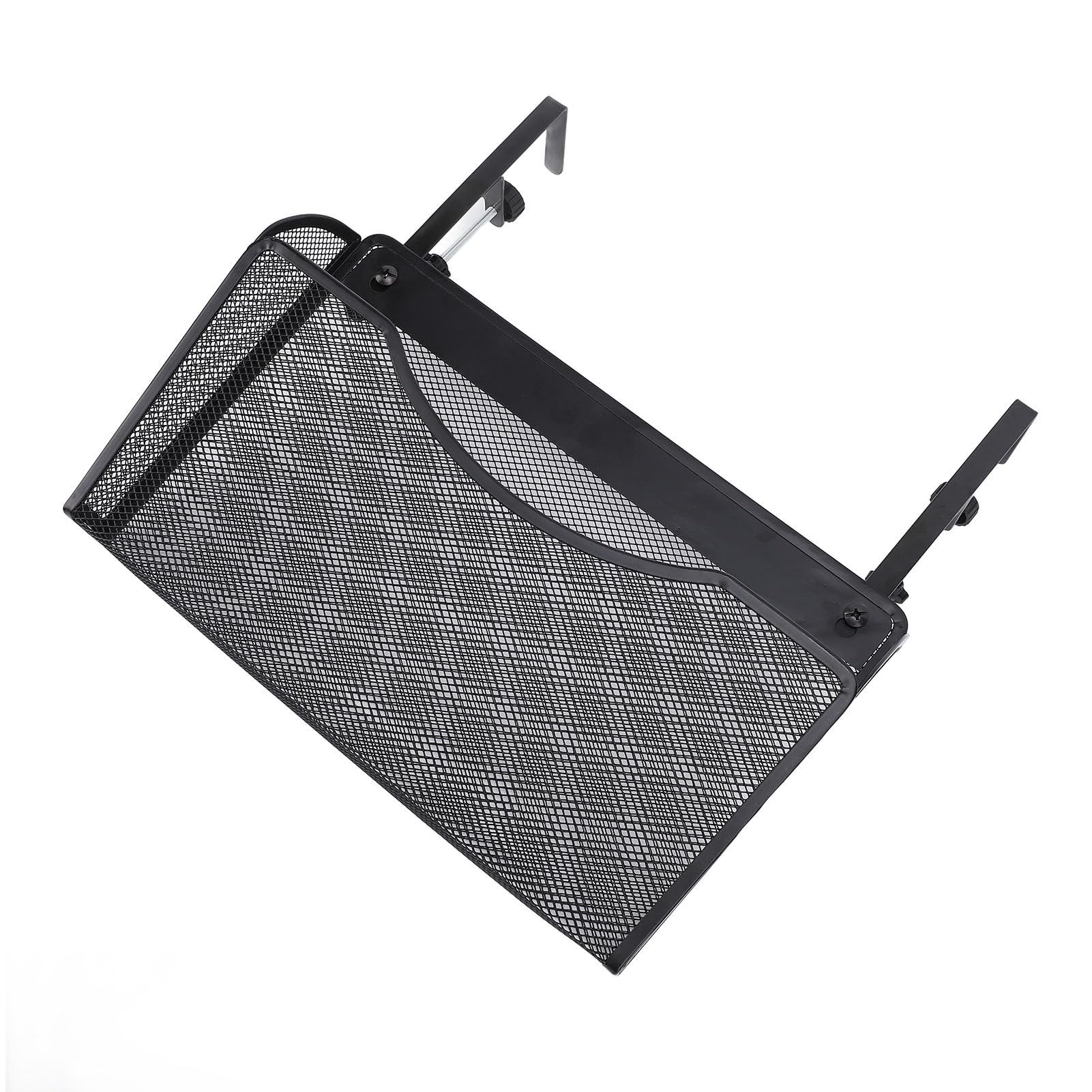 Organisateur de Rangement Latéral de Bureau, Pince Robuste Réglable Permettant de Gagner de l'espace sur l'Organisateur de Bureau en Acier au Carbone, Installation Facile pour