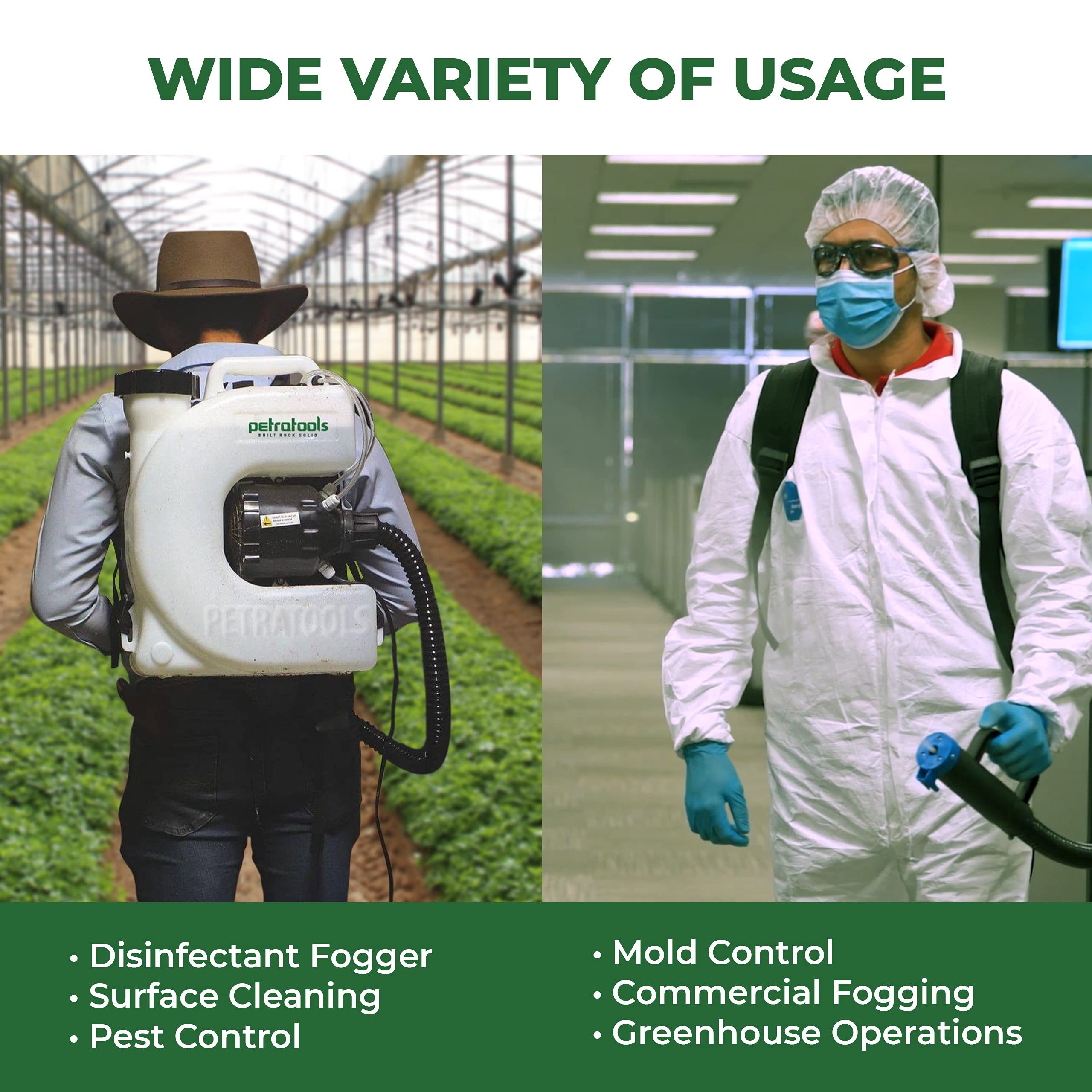 PetraTools Electric Disinfecting Fogger Machine Backpack Sprayer 4