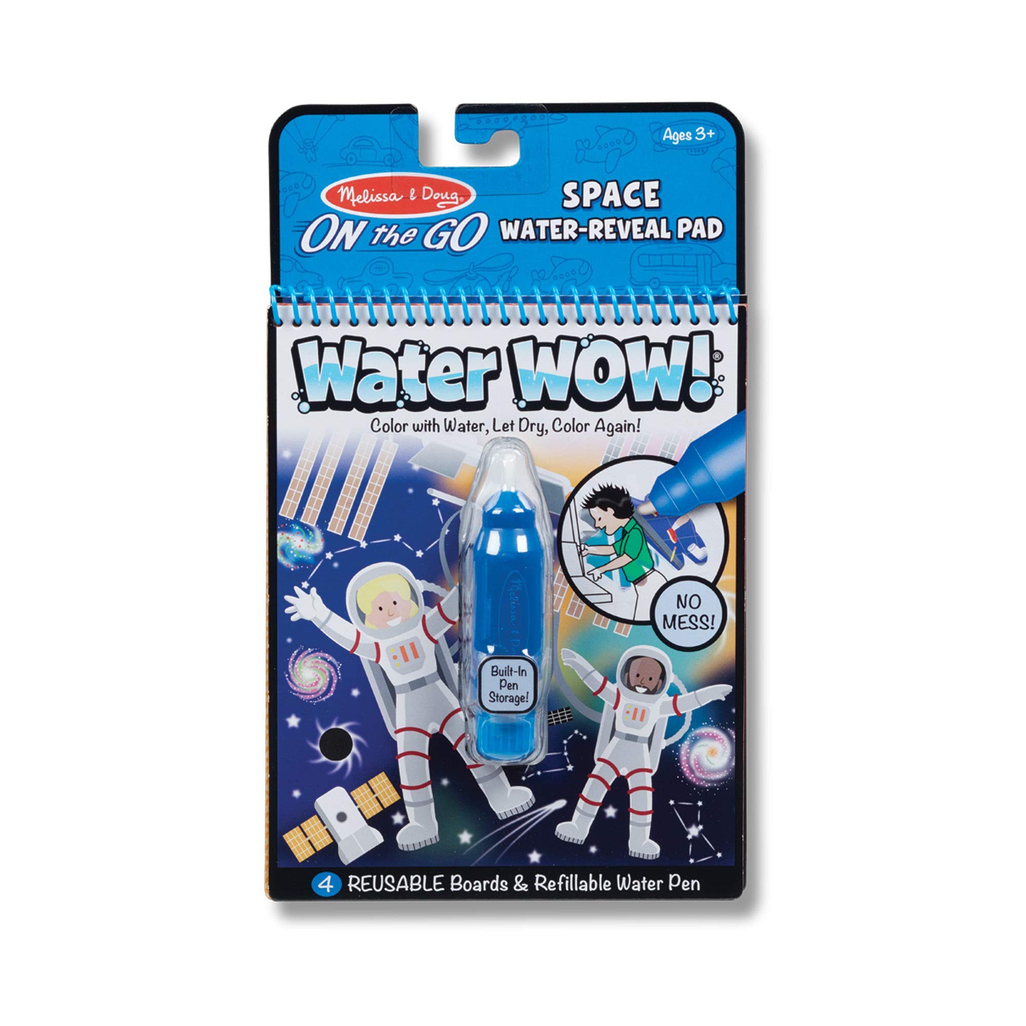 On the Go Space Water Wow! Reusable Mess-Free Water-Reveal Activity Pad