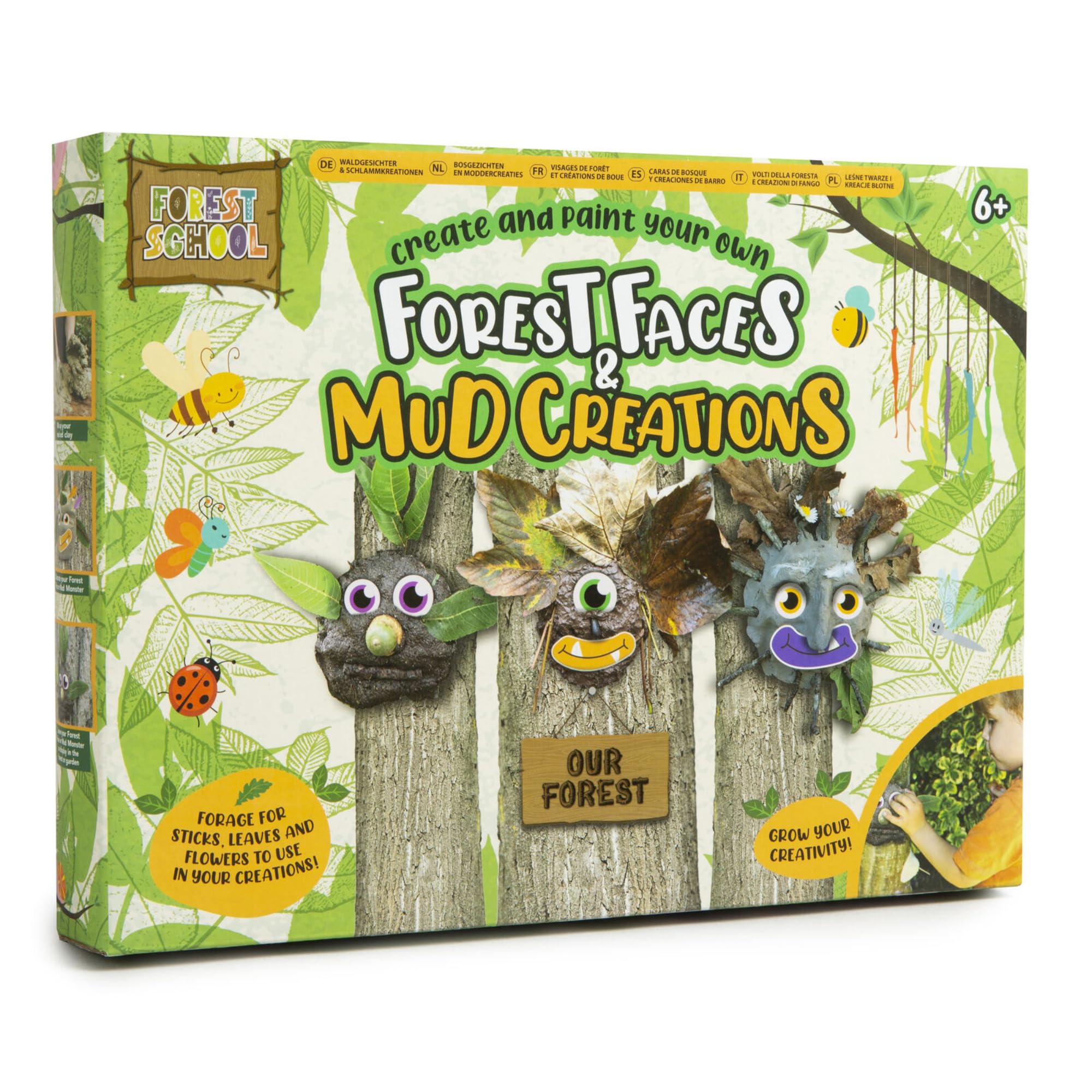Forest School Forest Faces & Mud Creations Modelling Craft Kit