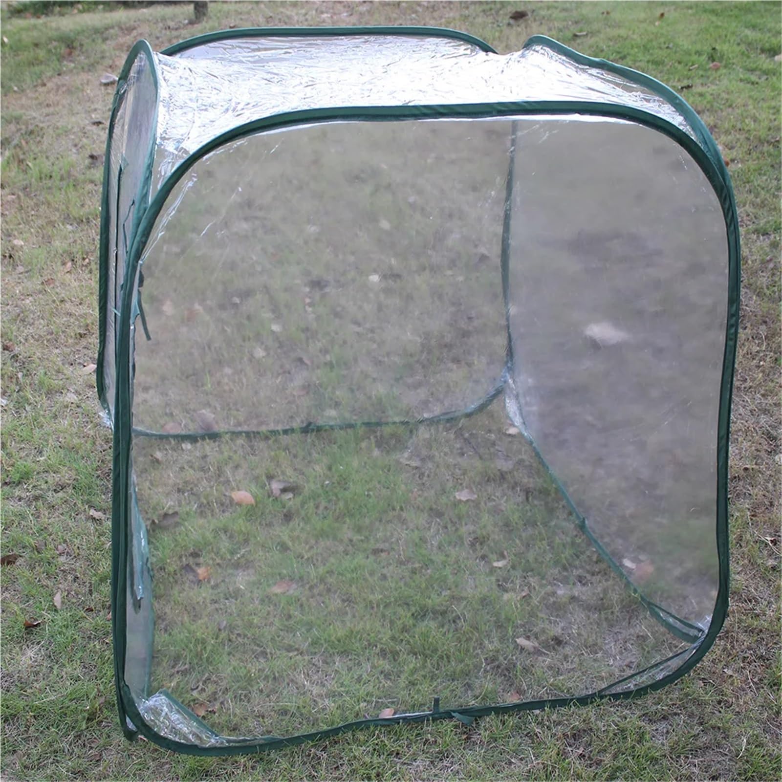 GewäChshaus Treibhaus Tomatenhaus 98X98X98cm PVC Faltbare Gewächshaus Wintergarten Mini Gewächshaus Garten Abdeckung