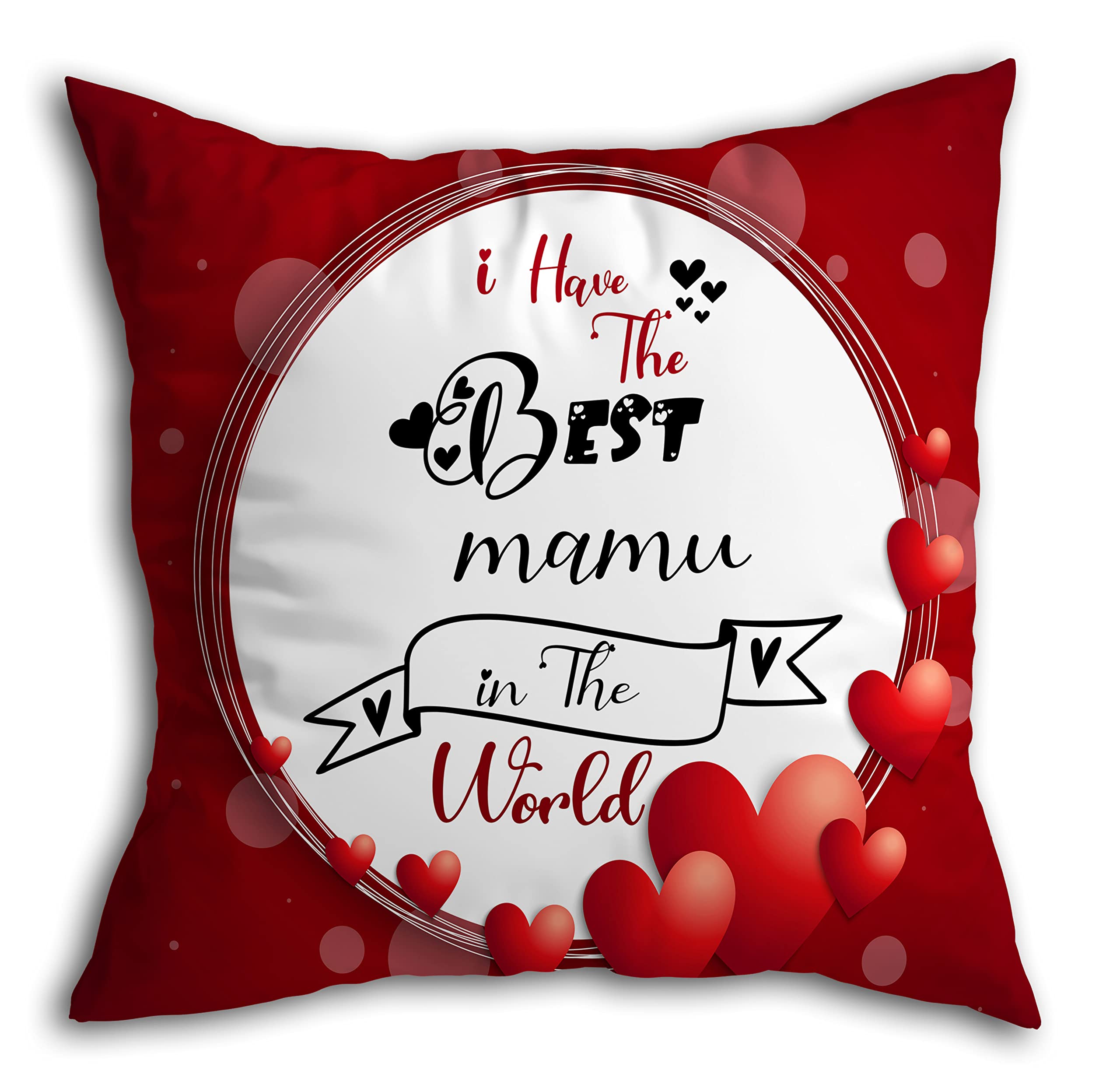 TrendoPrint Comfortable & Soft Mamu Cushion Pillow with Filler (12x12 Inch)_(Fmcush138)