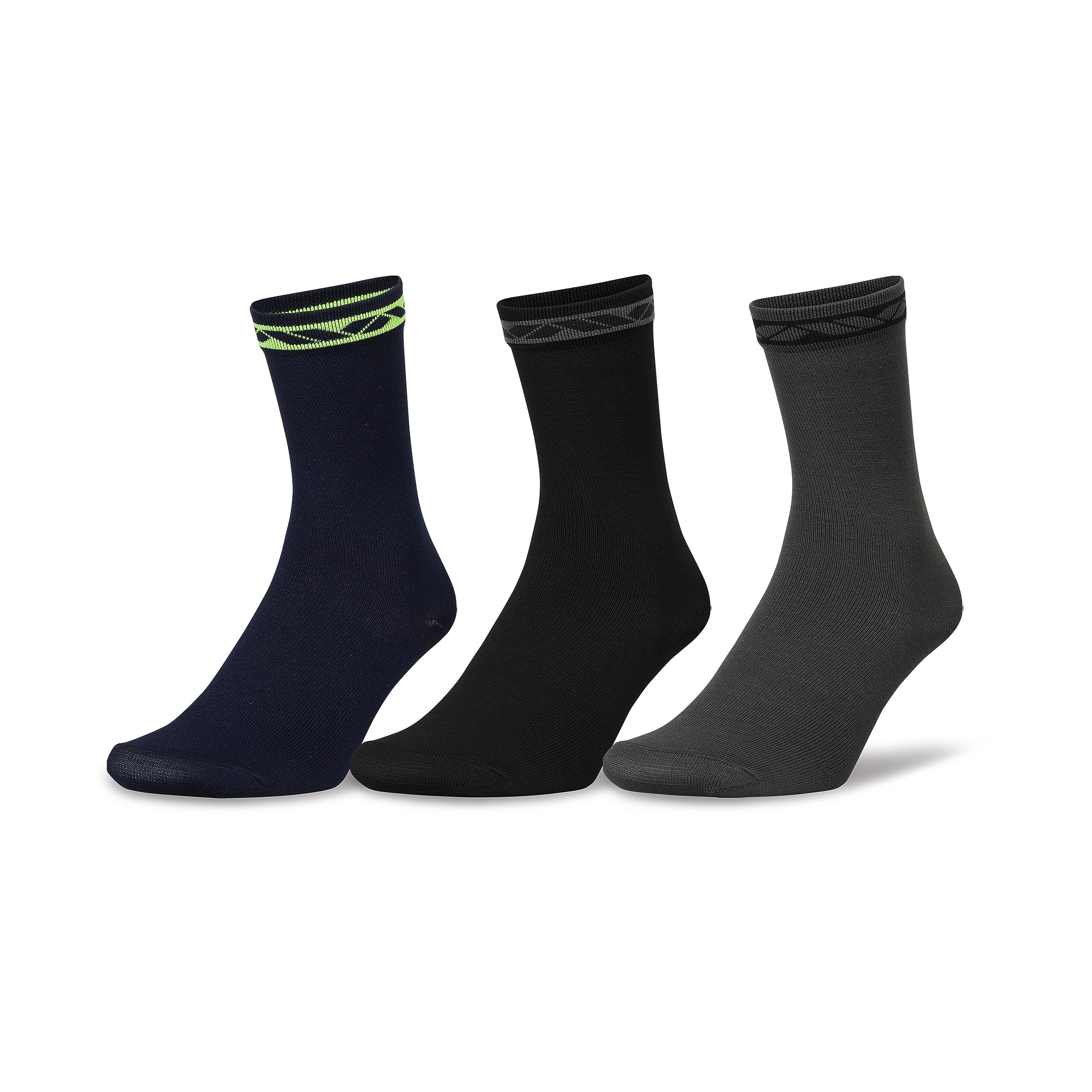 NiviaAll Day Performance Socks, Nylon, Elastic, Unisex, Full Calf Socks (Pack of 3)