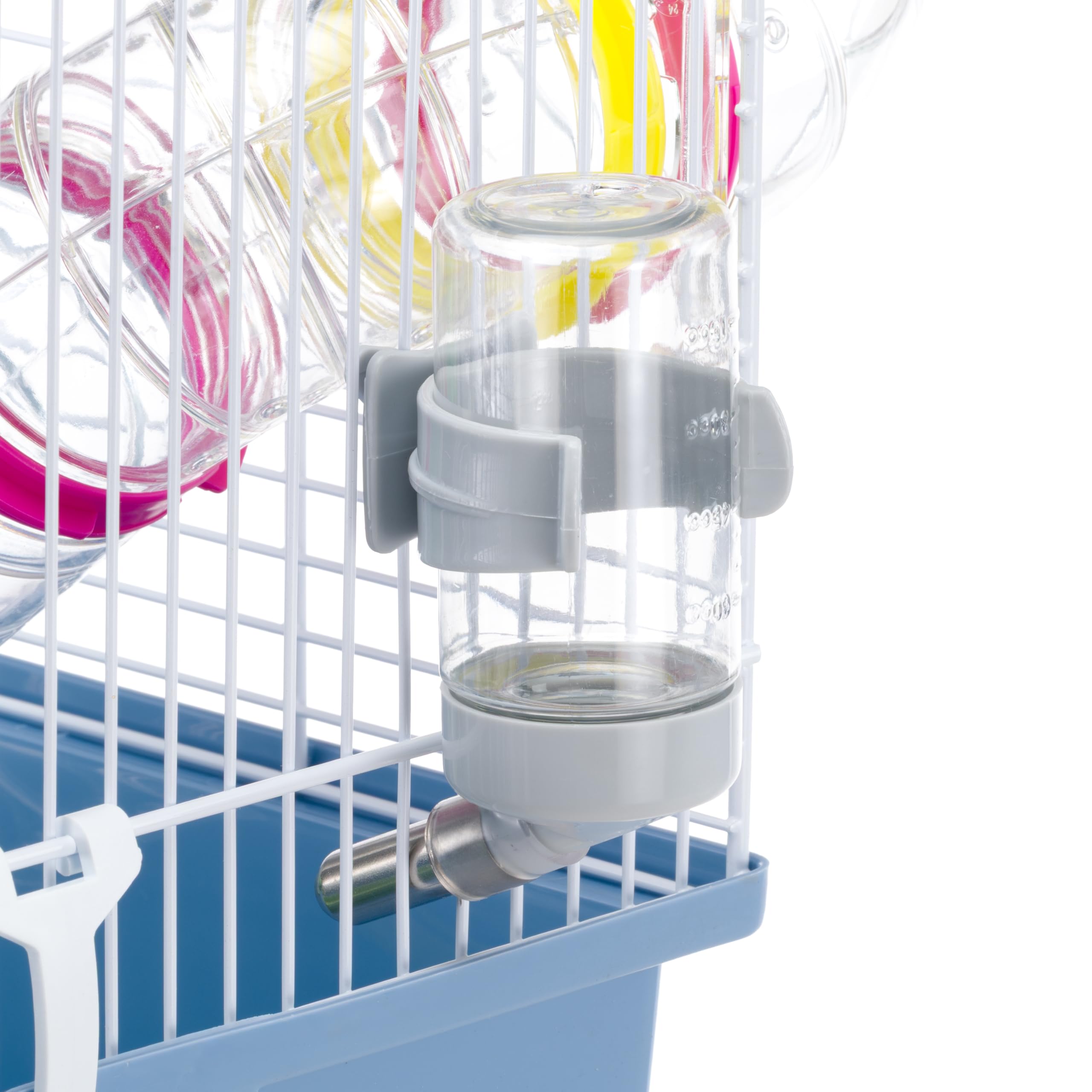 Ferplast Gabbia Roditori Paula per Criceti, in Metallo, Accessori Inclusi: Mangiatoia, Beverino, Casetta, Ruota, Set Tubi. 46x29,5xh24,5cm
