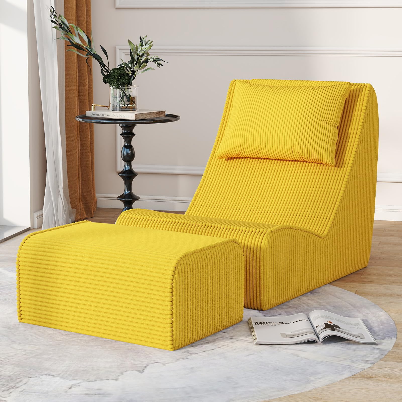 Snug Sofee Corduroy Chaise Lounge
