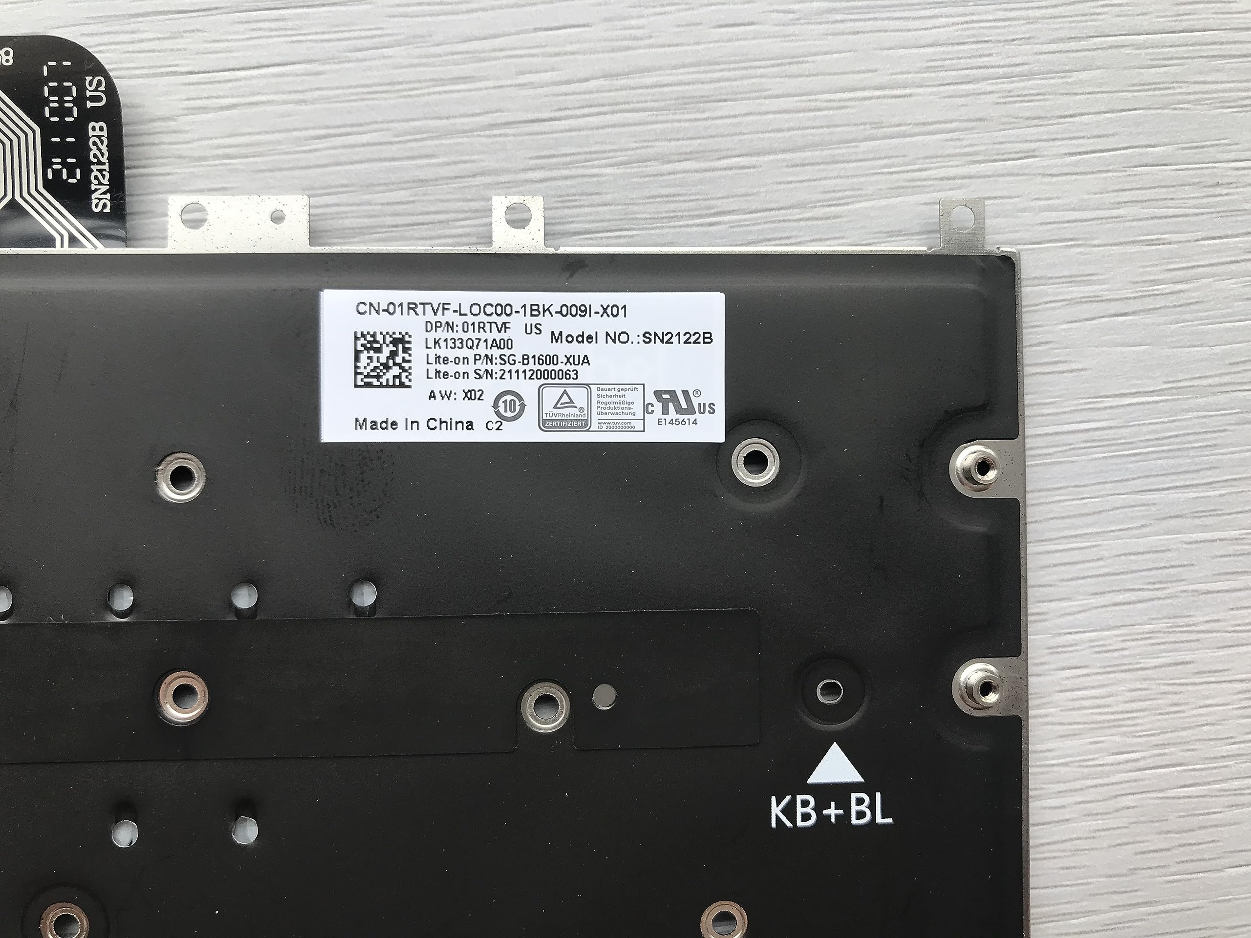Amazon.com: Original New for Dell XPS 13 01RTVF 1RTVF US SN2122B