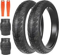 ZUKKA Pneu de bicicleta 20/24 x 3,0 pneu de bicicleta gordo pacote com 1/2 pneu de substituição dobrável para mountain bike pneus de bicicleta de alta densidade para bicicleta elétrica Snow Beach BMX