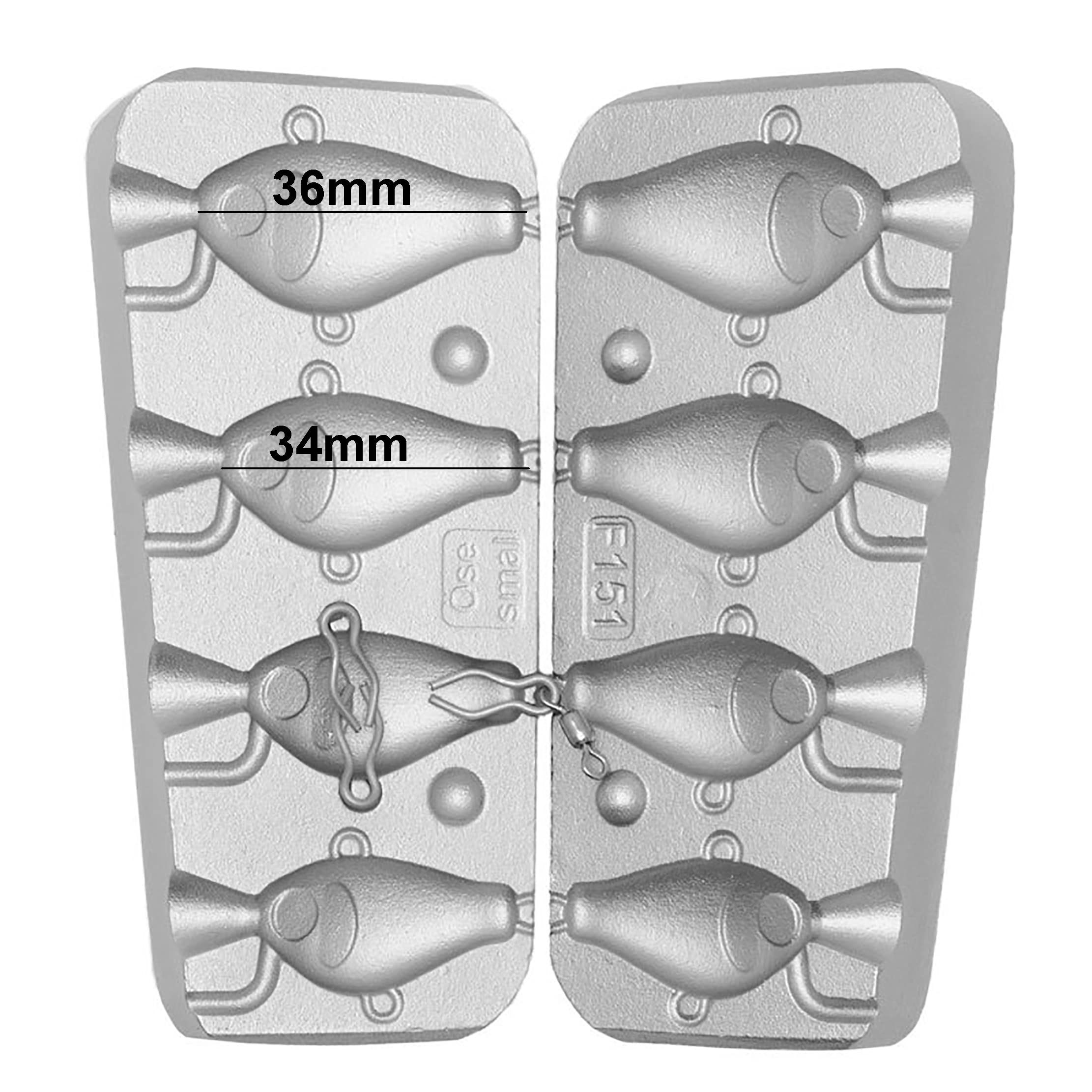 Spinner Bait Jig Moule pour pêche en mer et eau douce 16-20-24-30 g