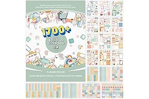 Aesthetic Planner Stickers - Boho Year Planner Sticker Book