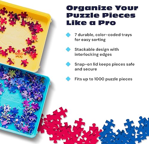 Miniatura 4 de Buffalo Games - Bandejas clasificadoras de rompecabezas - 7 unidades (Paquete de 1)