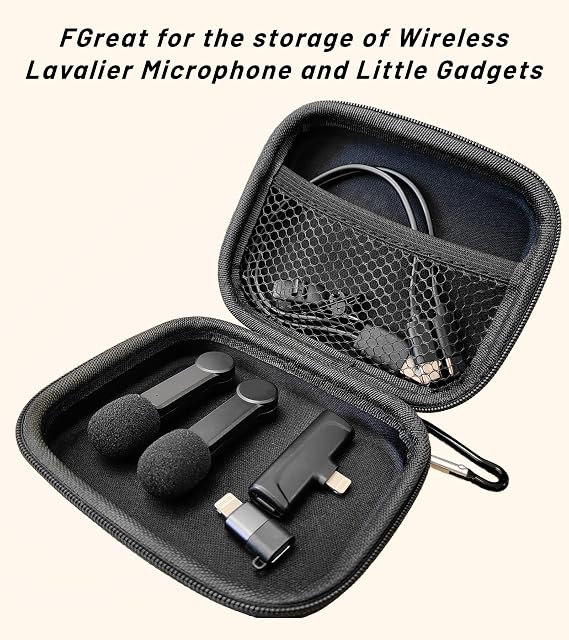 NPTCL Small Carrying Case for Mic Electronics Little Gadget Acessories