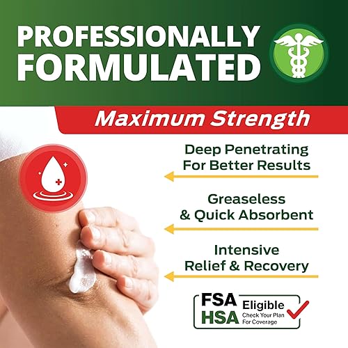 Miniatura 4 de Owell Naturals - Crema para aliviar el dolor de la artritis 7 onzas máxima fuerza alivio de penetración profunda para dolores neuropatía