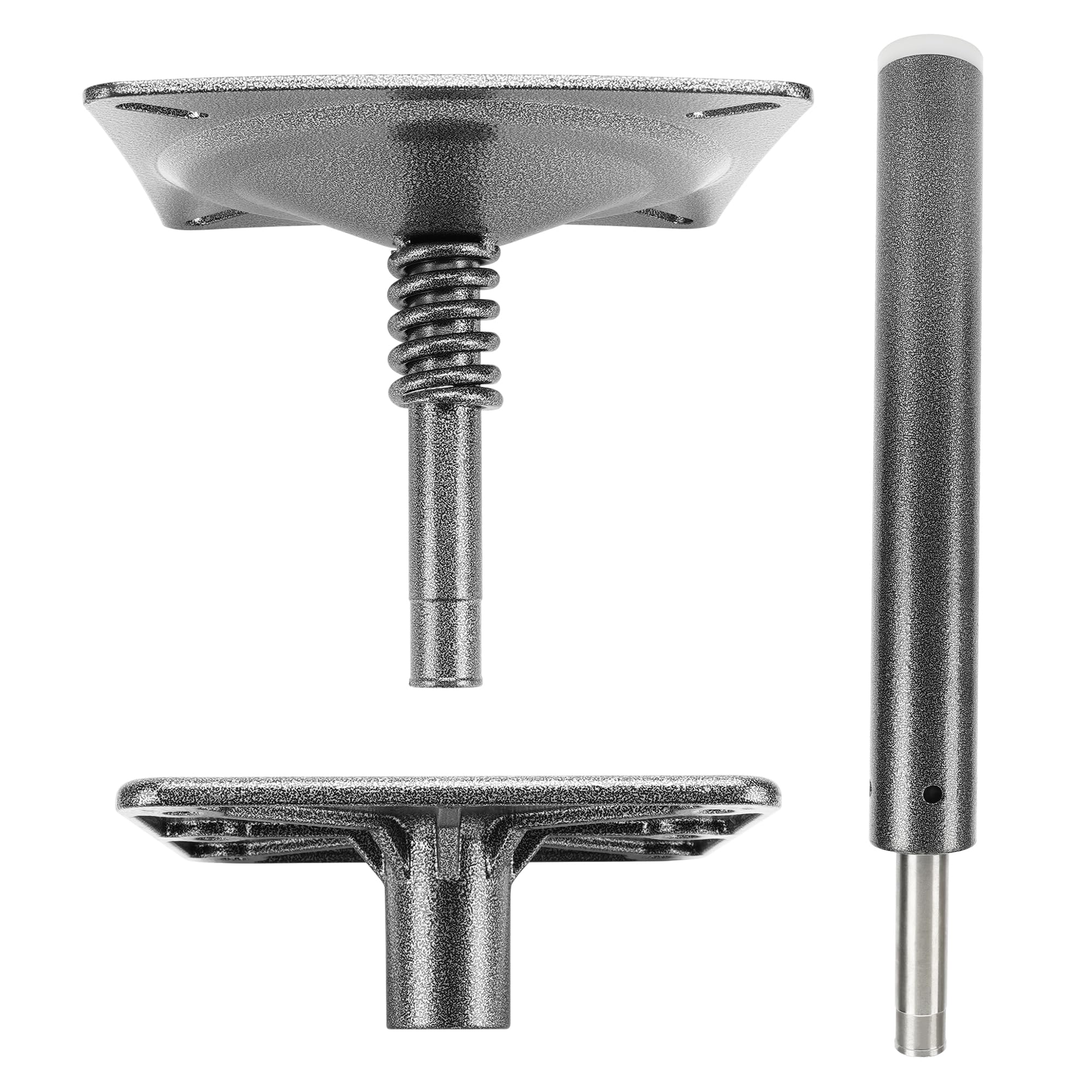 TENGBASE Boat Seat Pedestal Mount Kit, Boat Seat Pedestals and Bases, 3/4 inch Pin Post, 7 x 7 inch Base Plate, for Pontoon Fishing Bass Boats