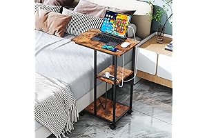 Versatile C Table with Wheels for Seamless Mobility