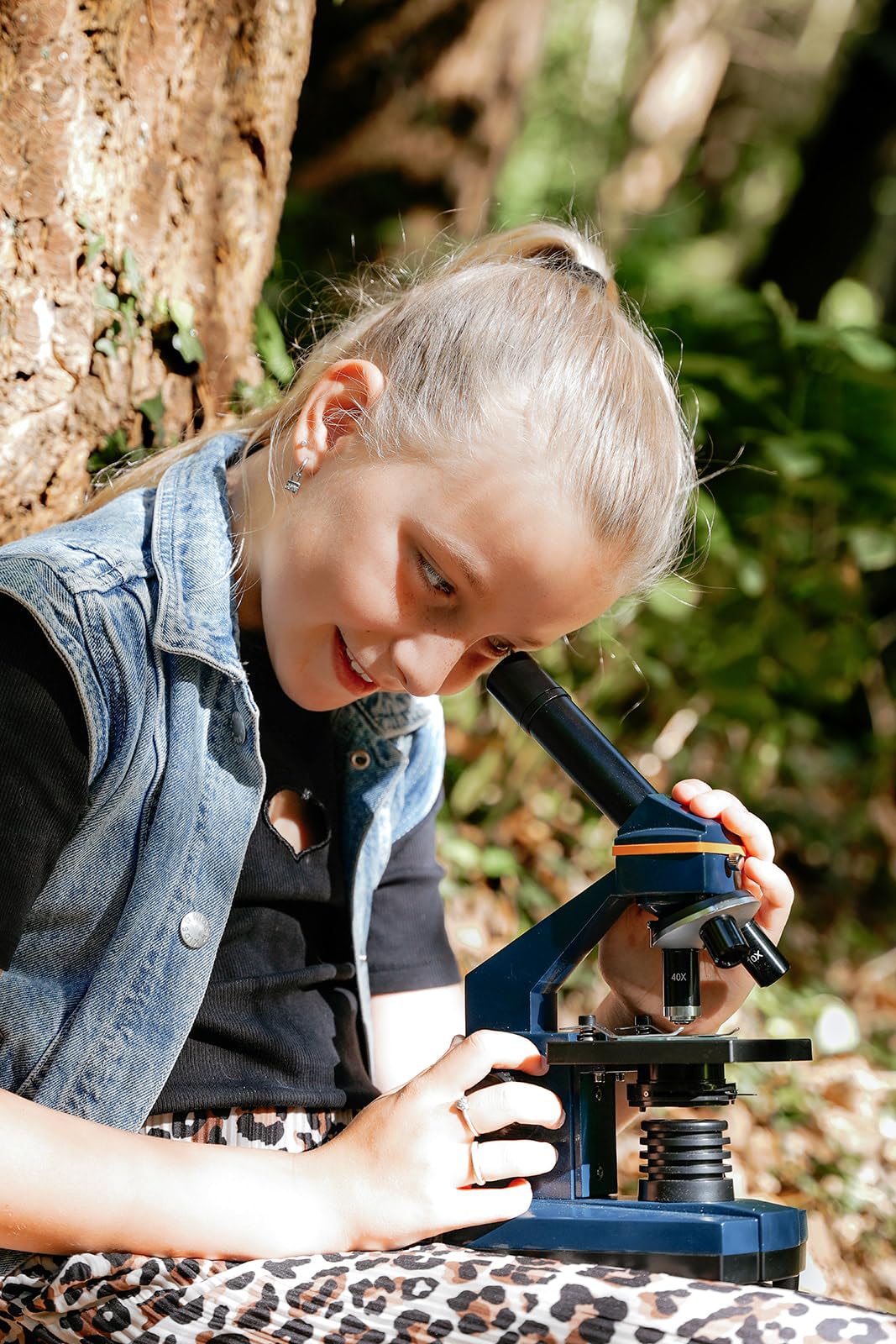 Mikroskop für Kinder ab 6 Jahren 20x-1280x mit Zoom