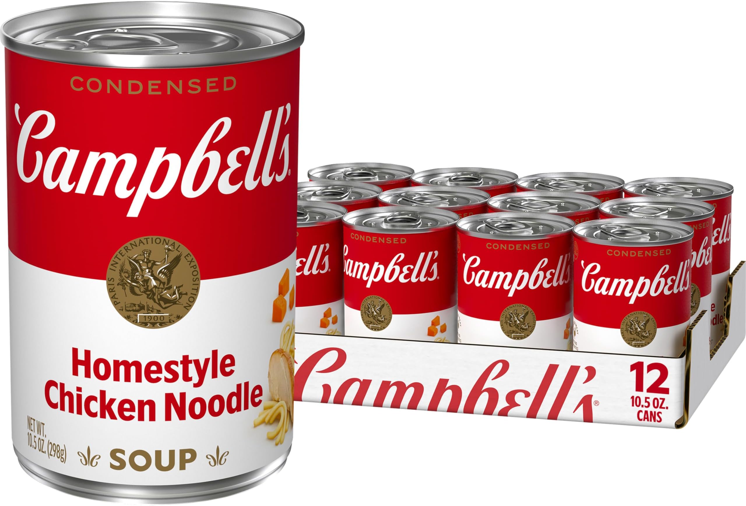 Condensed Homestyle Chicken Noodle Soup, (Packaging May Vary) 10.5 Oz, Pack of 12
