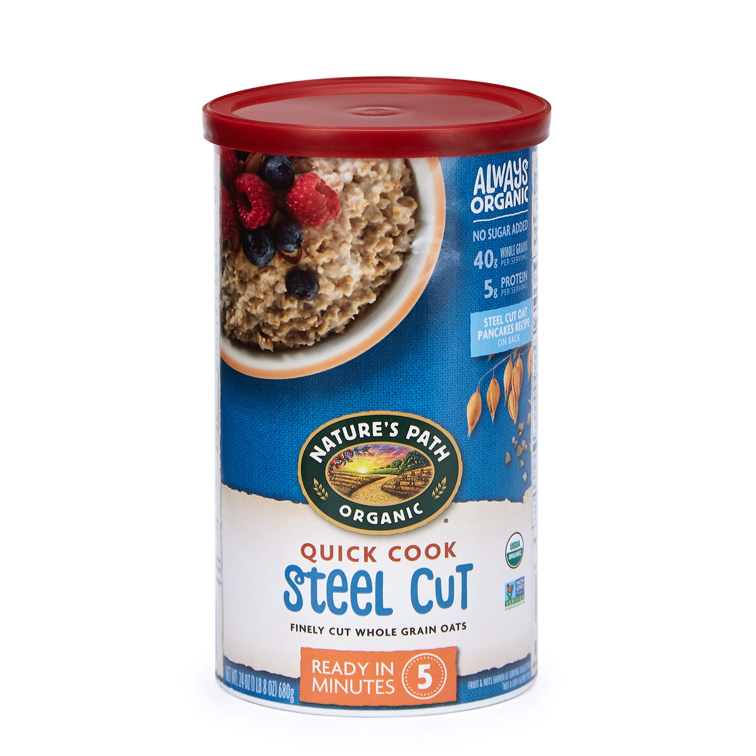 Buy Nature's Path Ready in 5 Minutes Steel Cut Whole Grain Oats, 24