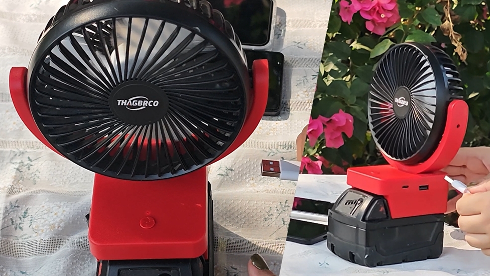 Amazon.com: ThagBrco Portable Cordless Fan Compatible For