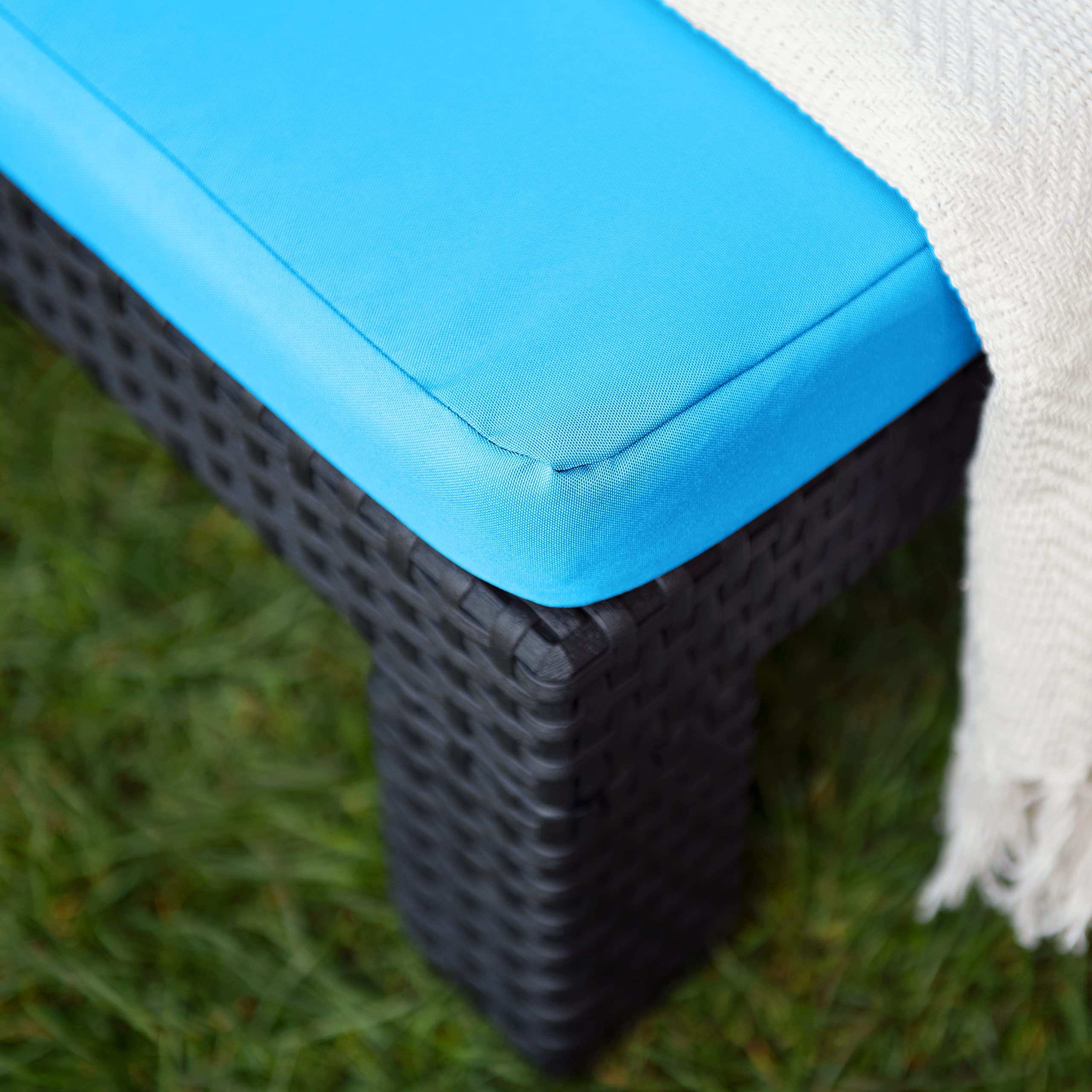Outdoor Bench Pad Kussen met Banden, Tuin Schommel Ligstoel Pad Vervanging Zonnebank Kussen, Antislip Dikke Lange Bank Mat