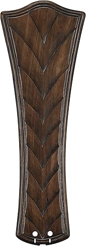 Fanimation B6060WA Hoja tallada acanalada cóncava, 26 pulgadas, nogal