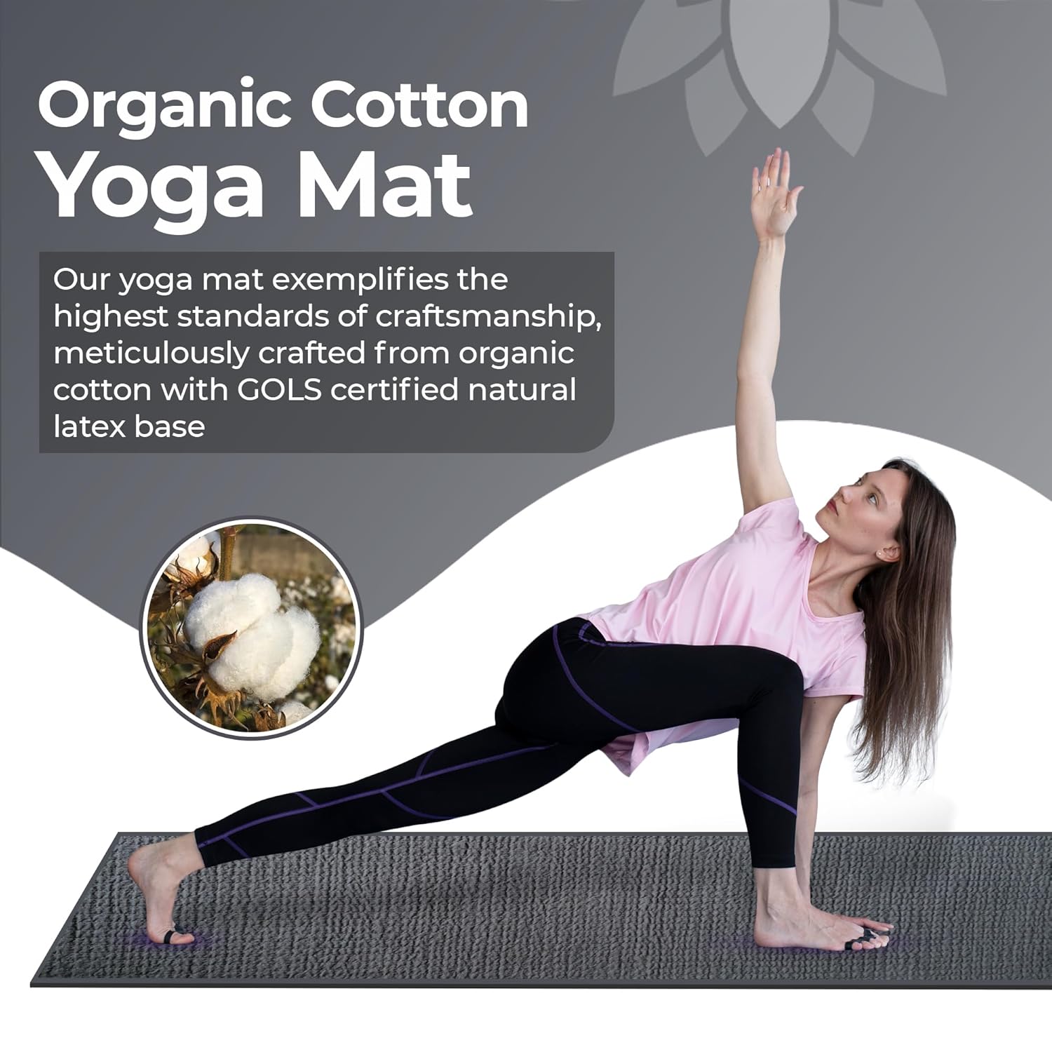 Buy Now Organic Cotton Yoga Mats For Men, Women &Amp; Kids. 12Mm Thick E... 4 Buy Now Organic Cotton Yoga Mats For Men, Women &Amp; Kids. 12Mm Thick E...