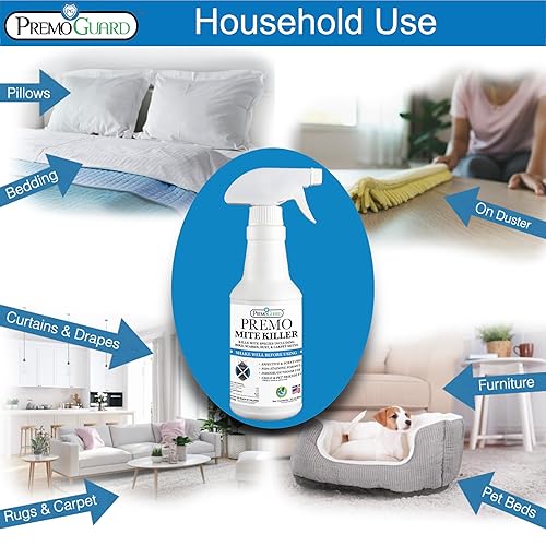 Miniatura 20 de Premo Guard Spray natural para ácaros, botella grande de 128 onzas, tratamiento a base de plantas para polvo, arañas, alfombras, pájaros, ratas