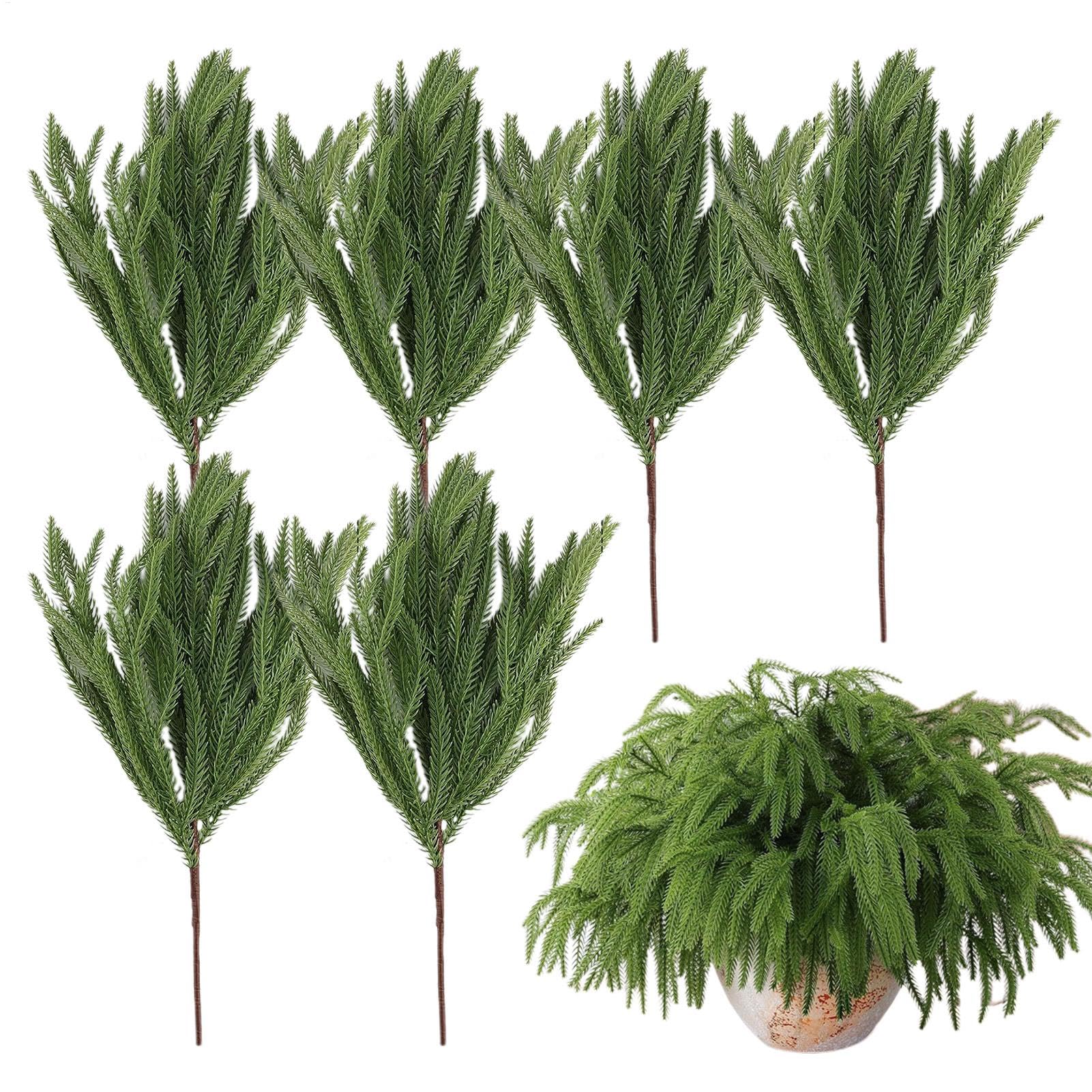 Aiguilles de pin artificielles pour décoration de jardin et fêtes