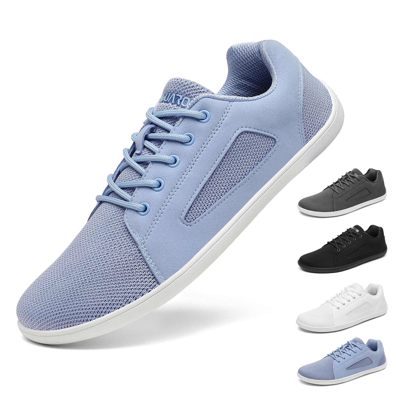 SAGUARO Unisex Knit Barfußschuhe - Weich Minimalistische Barfuß Sneaker mit Breiter Zehenbox & Zero Drop für Alltag und Reisen Gr.36-46