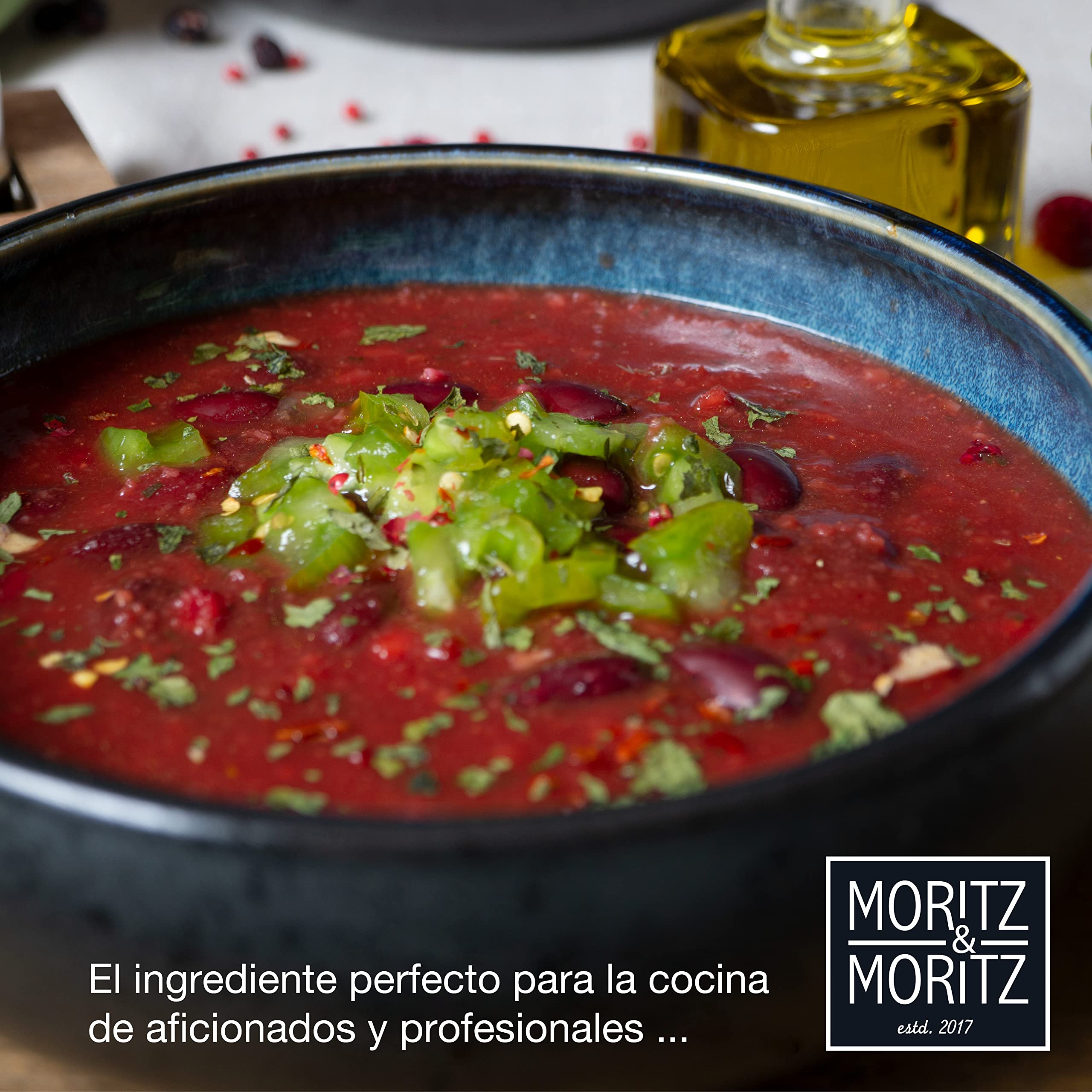 Moritz & Moritz SOLID - 4 platos de sopa de gres de 19 cm – Cuenco de gres, para sopa, pasta, ensalada o cereales